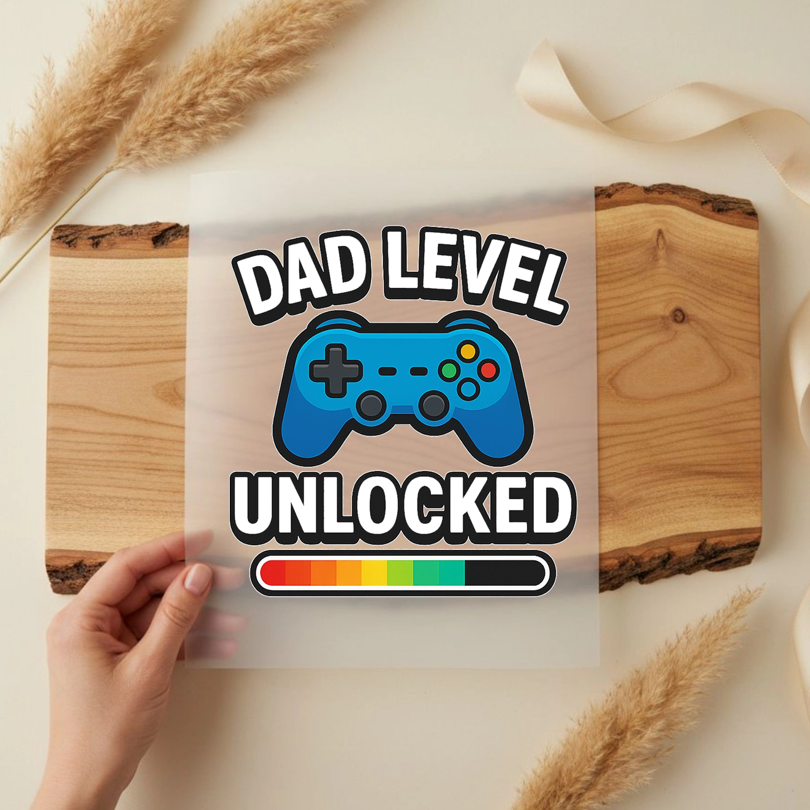 Bügelbild Dad Level Unlocked