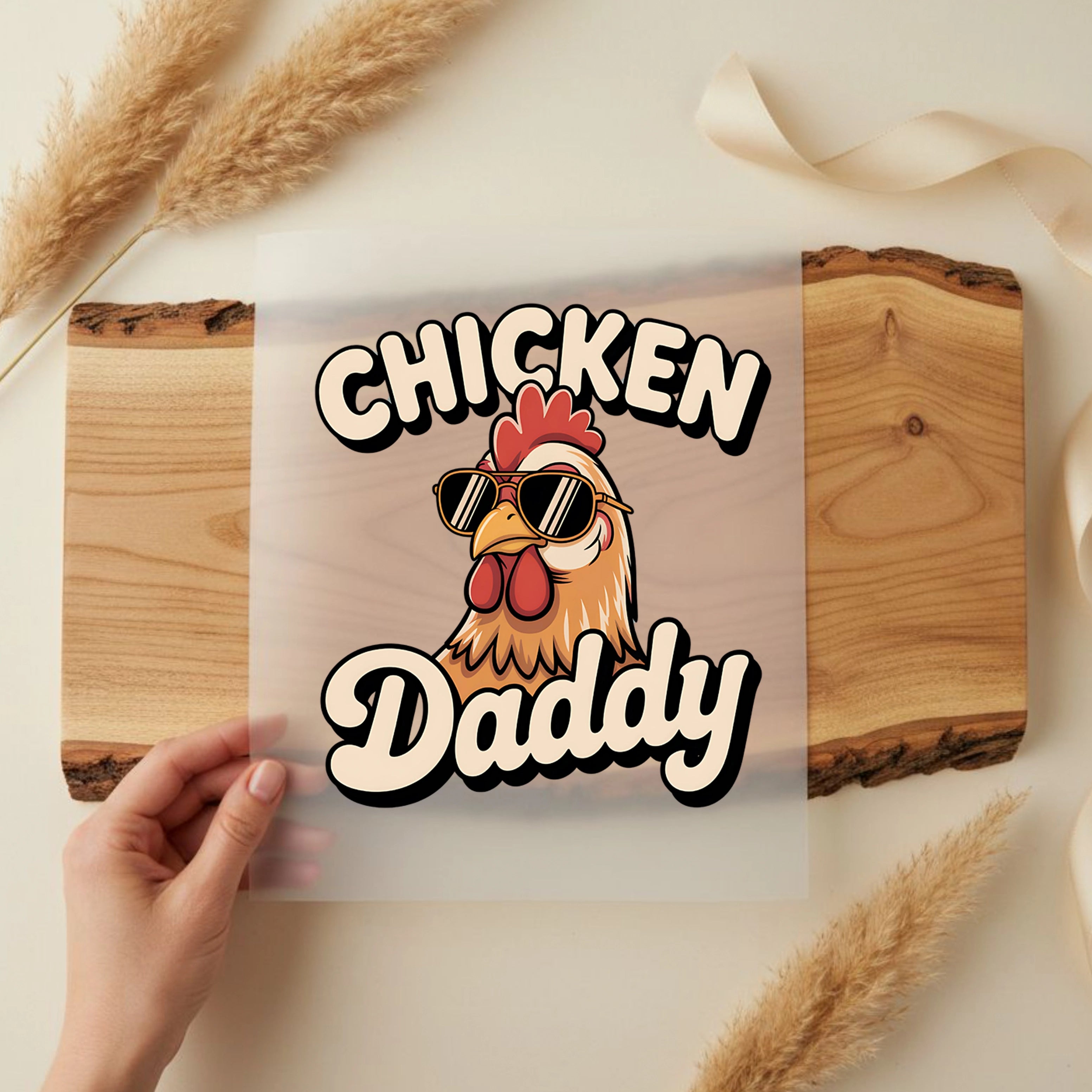 Bügelbild Chicken Daddy