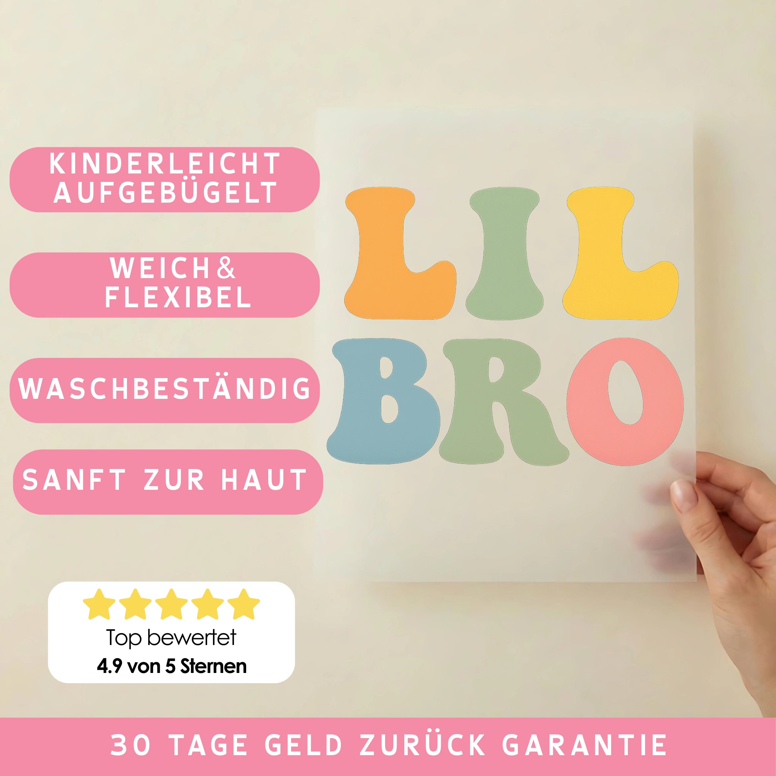 Bügelbild Lil Bro Pastel