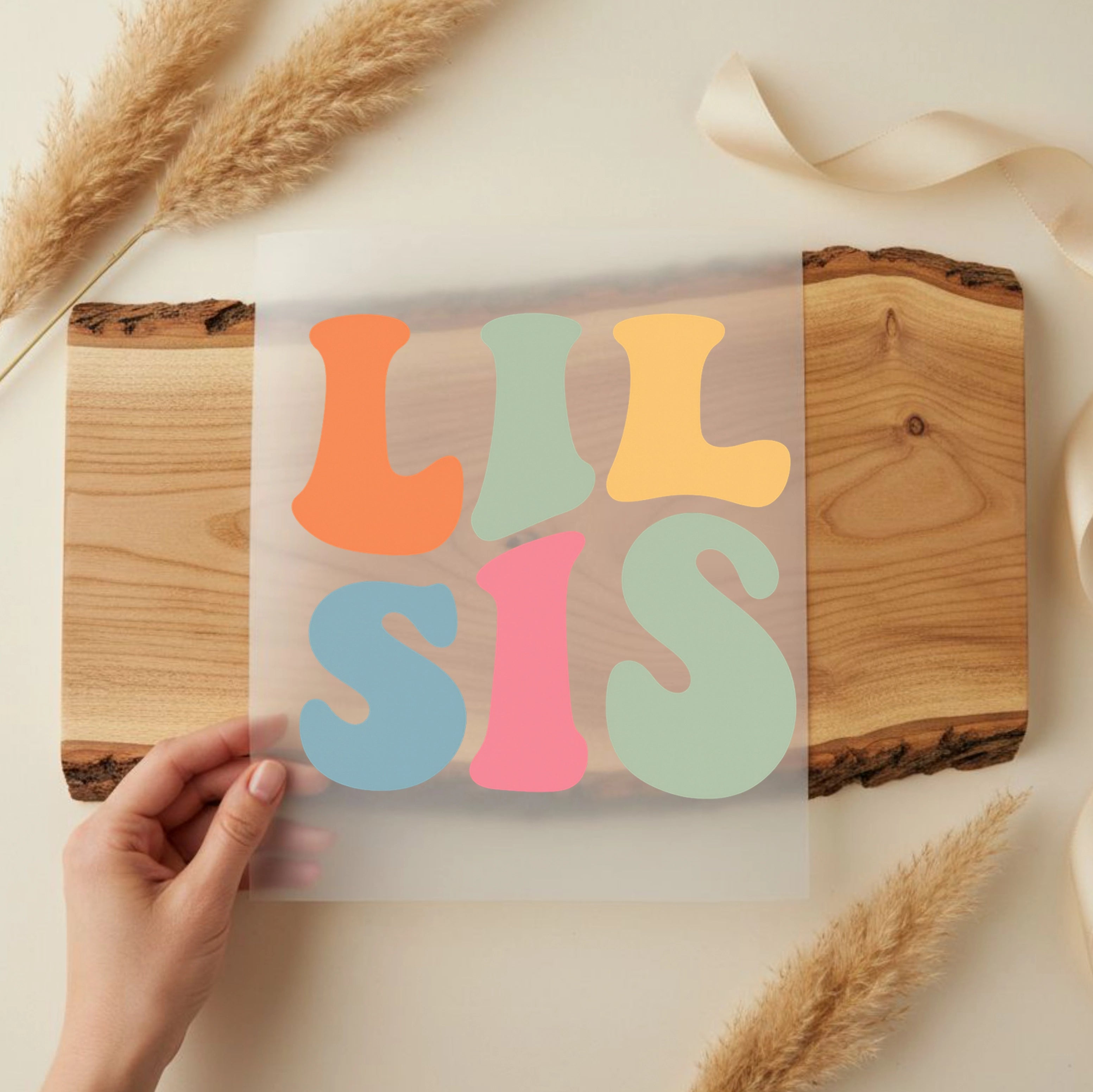 Bügelbild Lil Sis Pastel