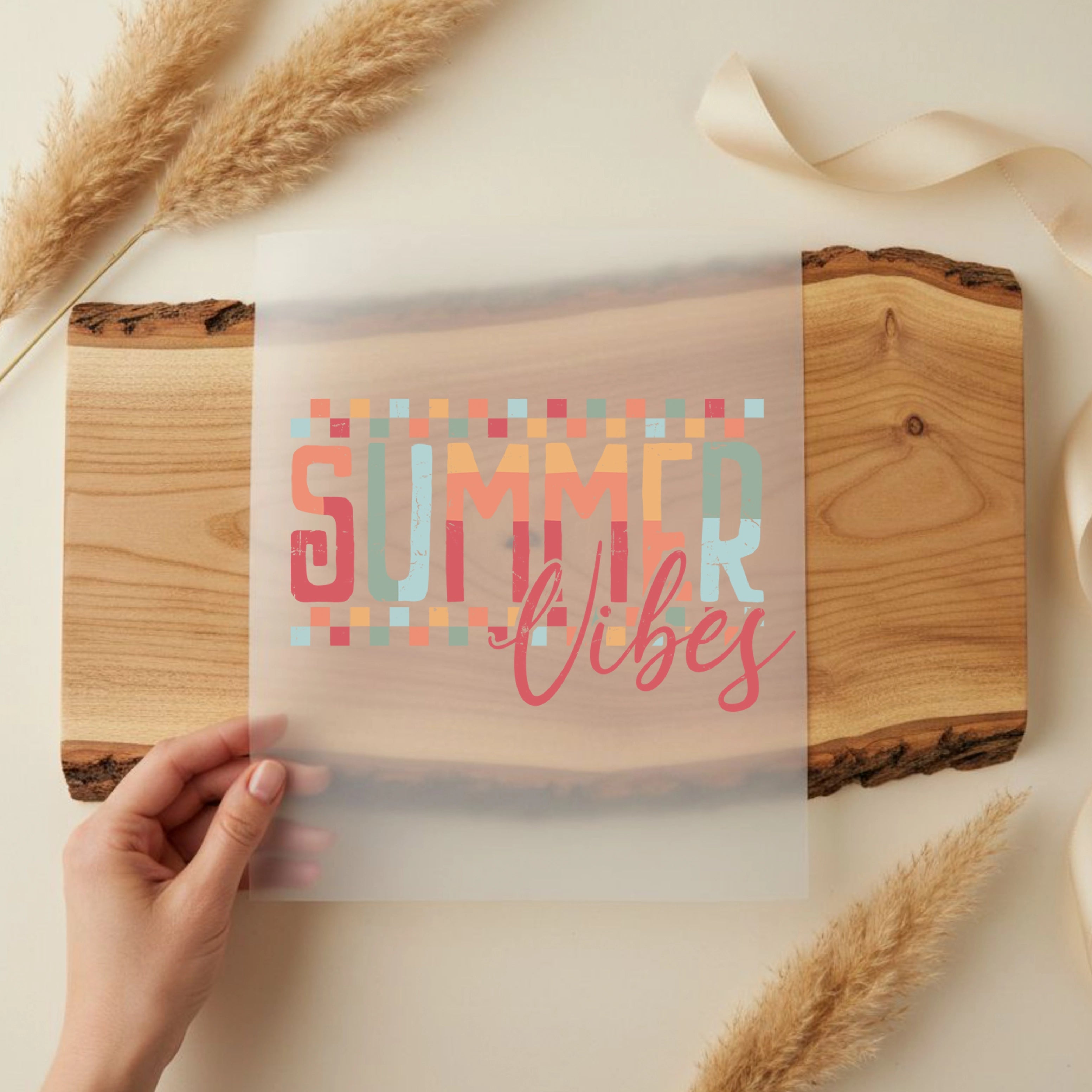 Bügelbild Summer Vibes Bunt Tropic