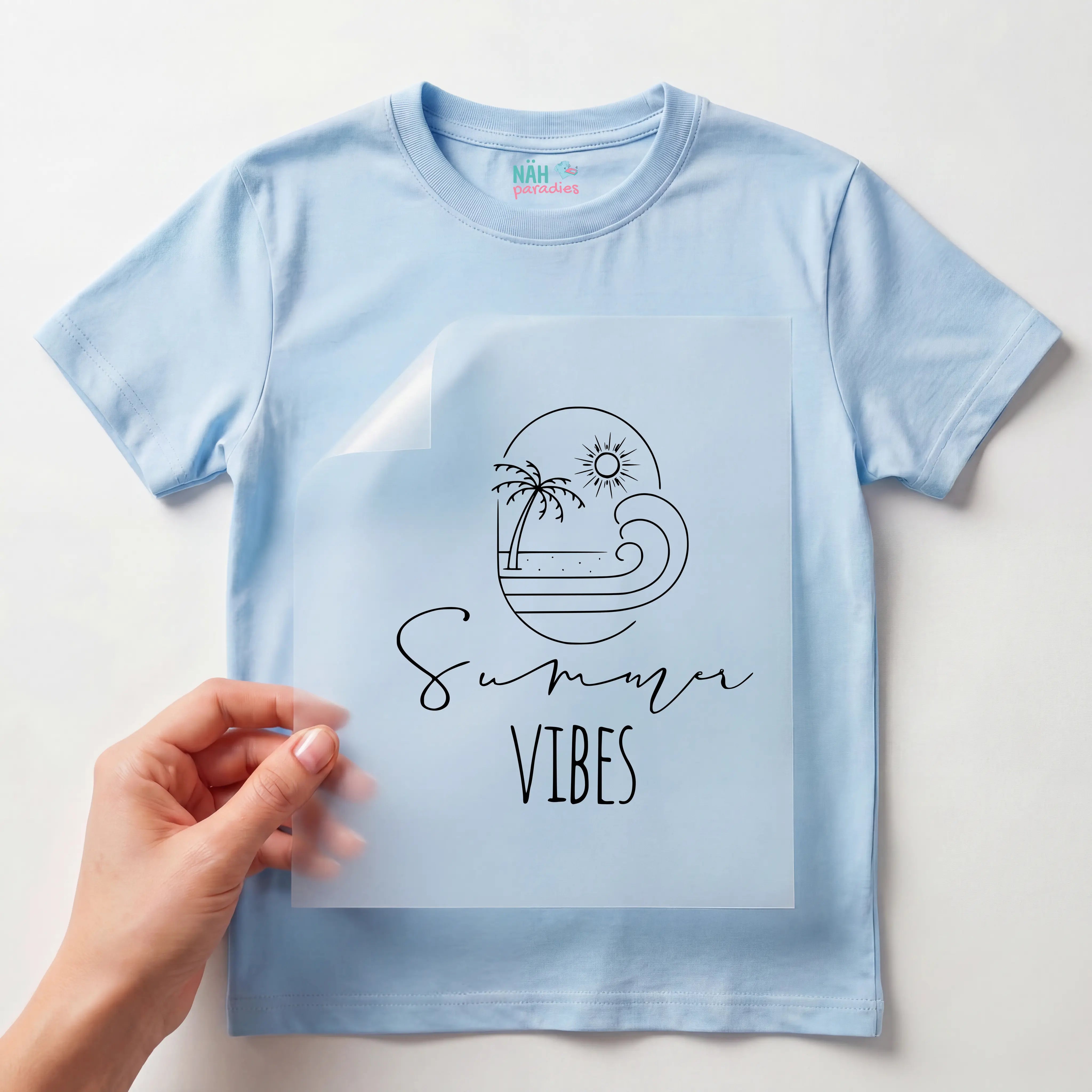Bügelbild Schriftzug Summer Vibes