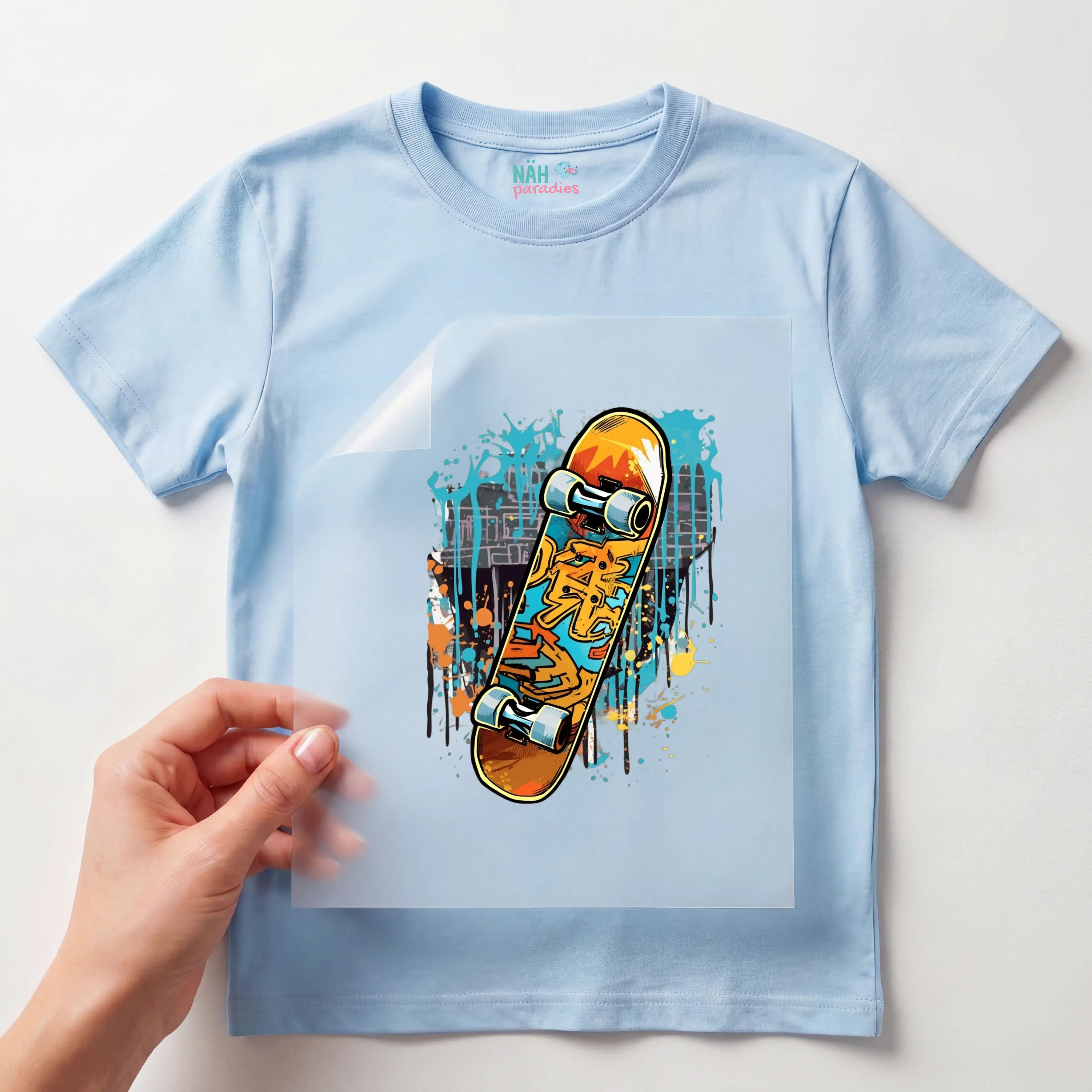 Bügelbild Skateboard