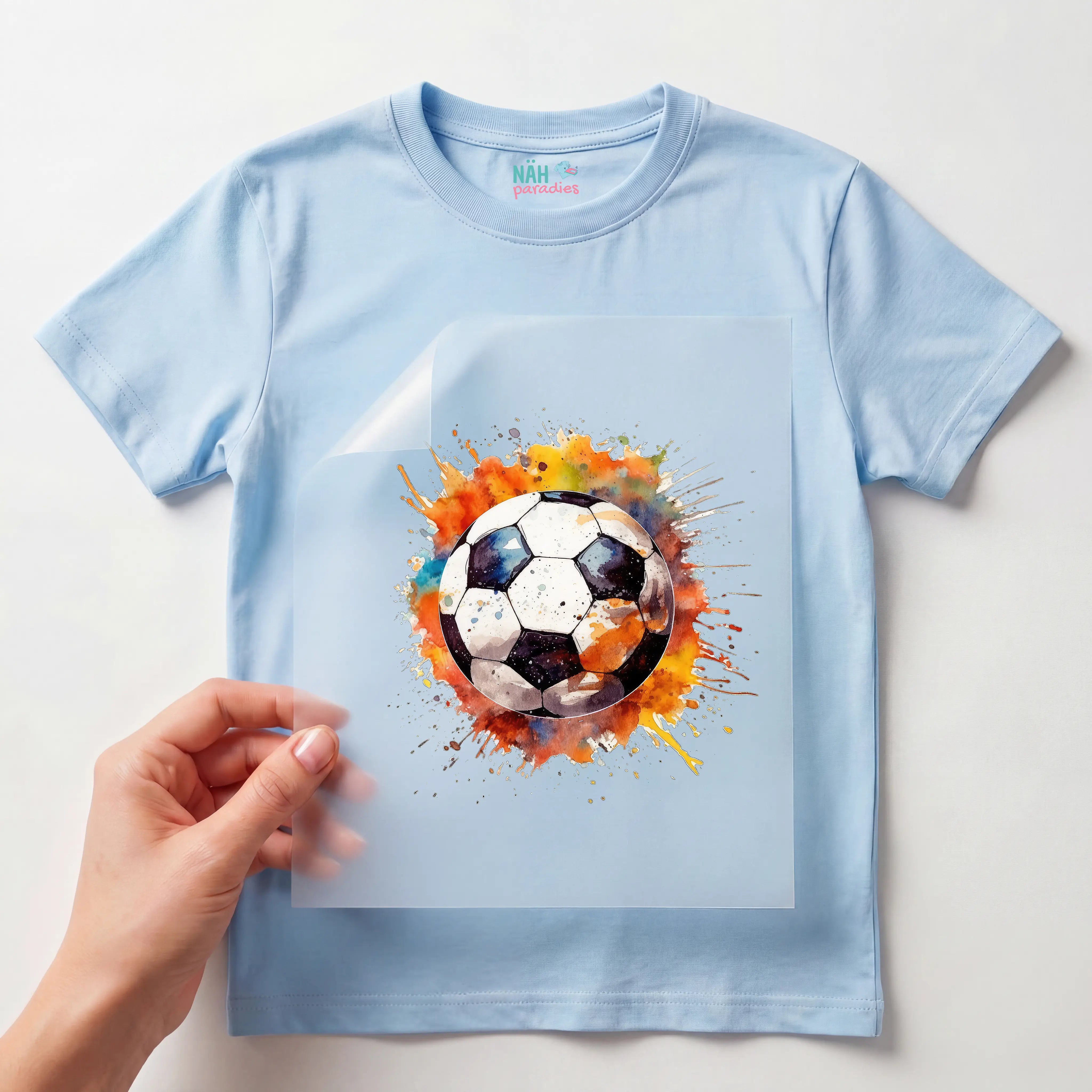Bügelbild Fußball