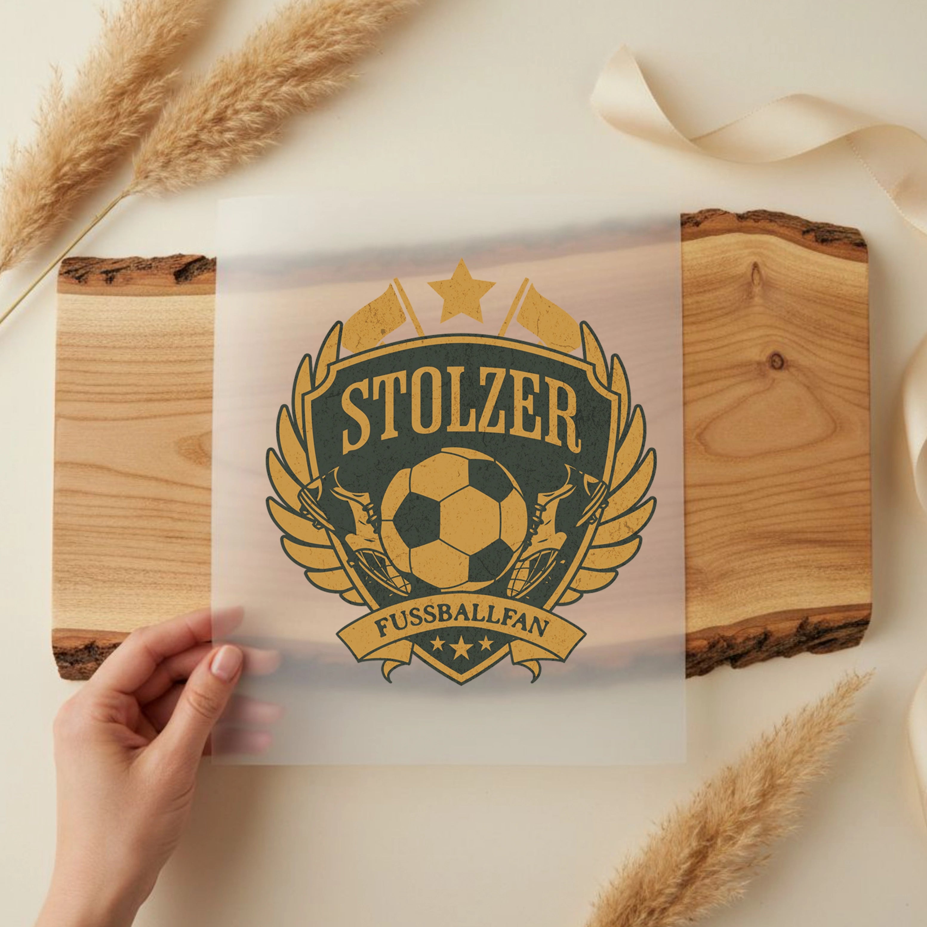 Bügelbild Stolzer Fußballfan