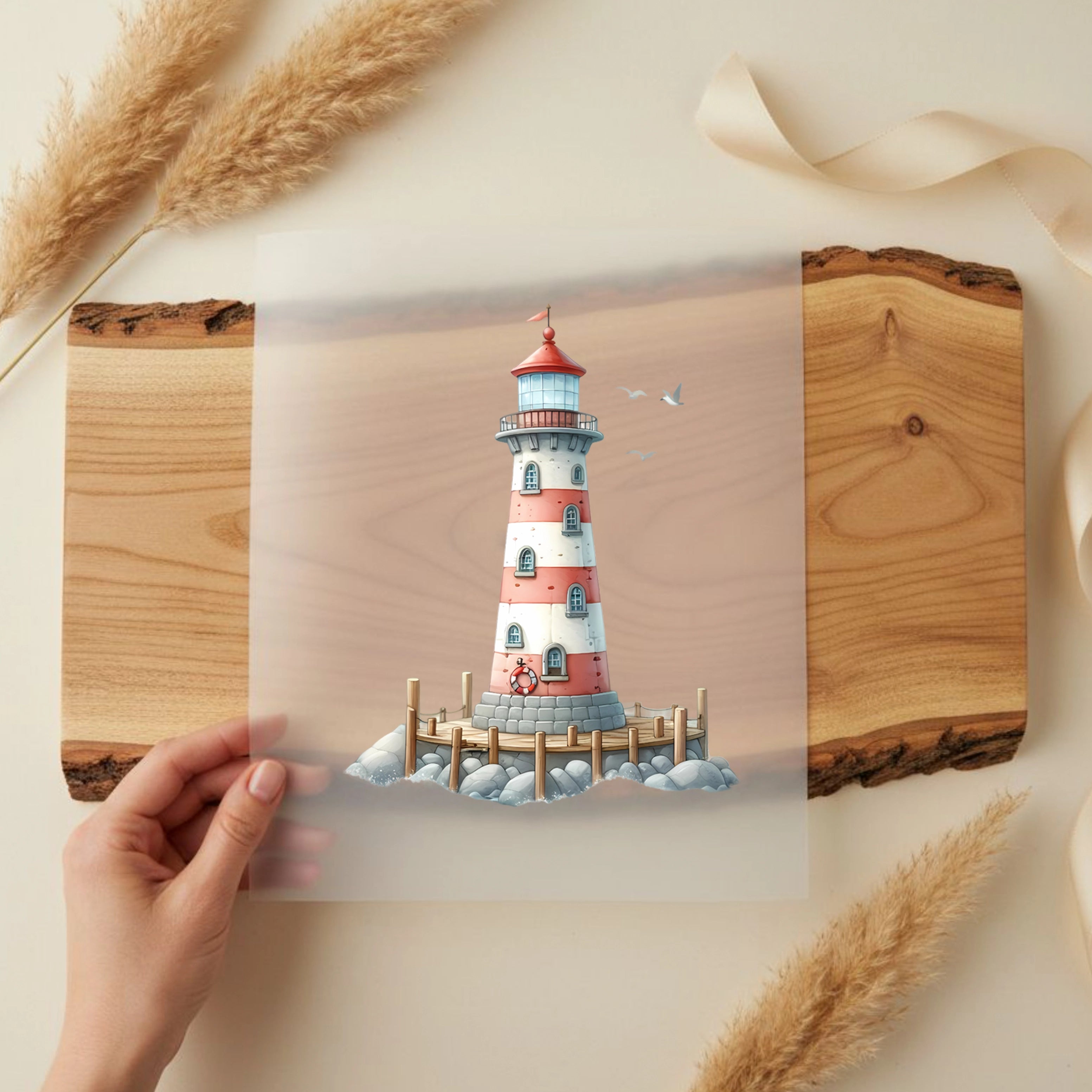 Bügelbild Leuchtturm