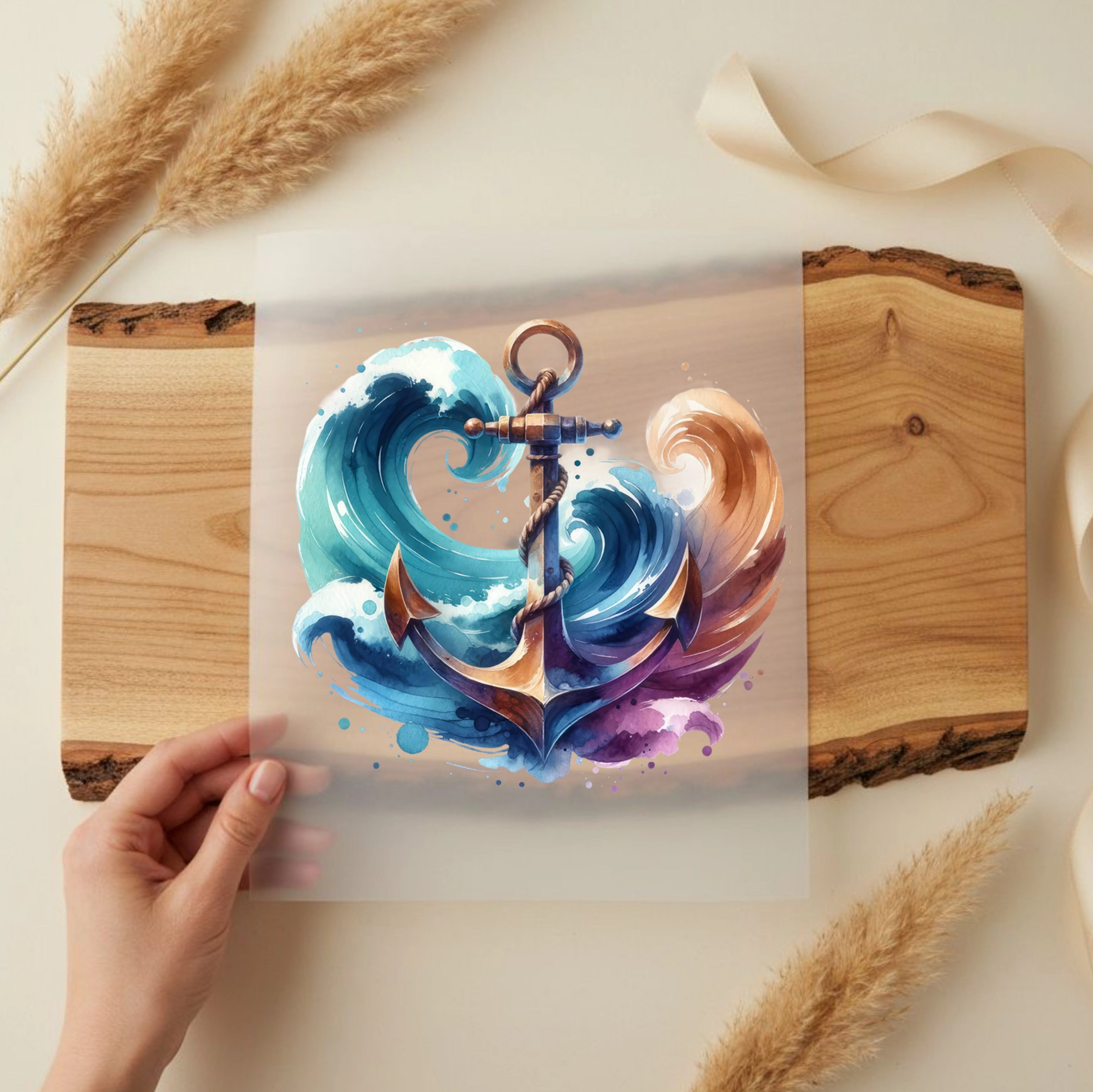 Bügelbild Farbenspiel der See