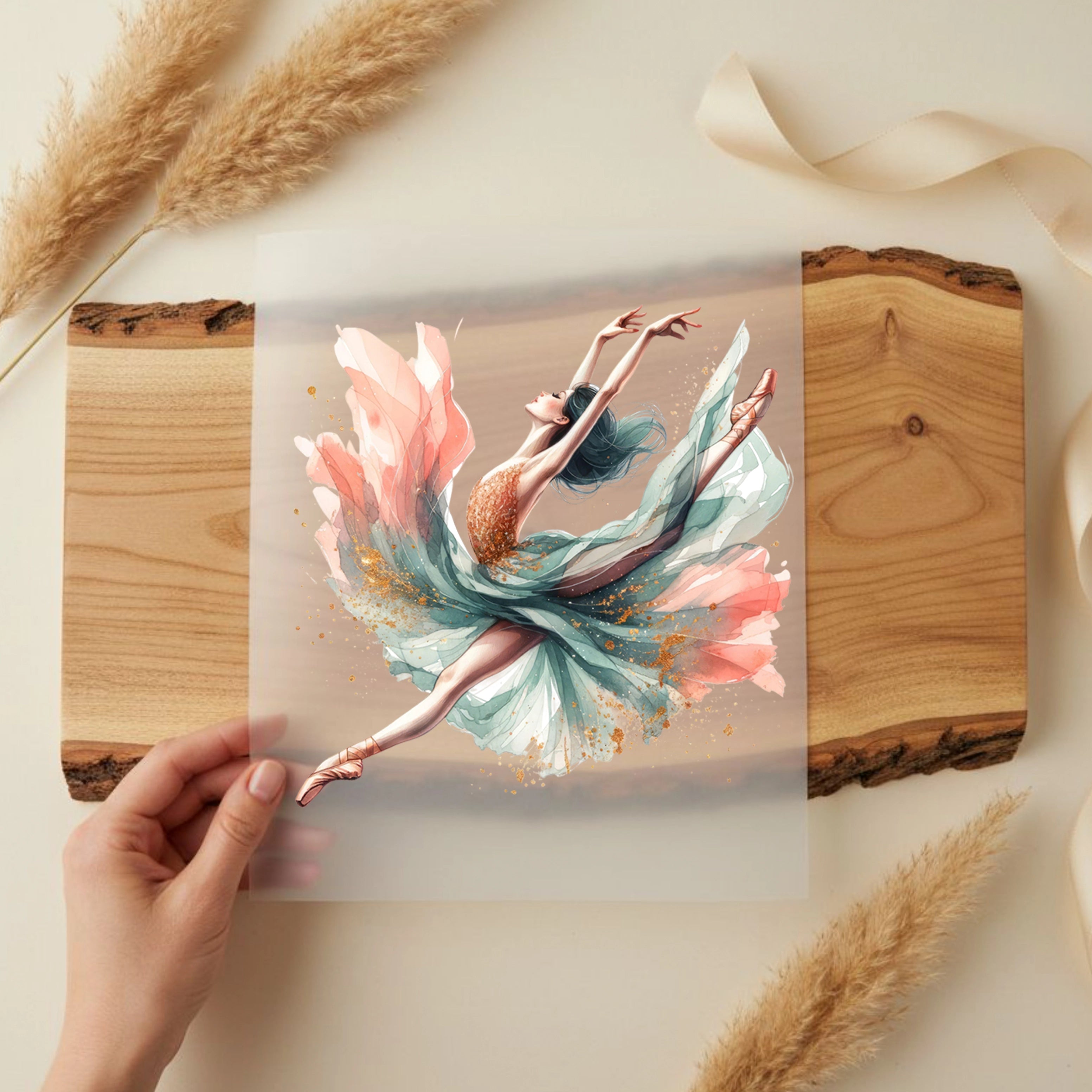 Bügelbild Tanz der Farben