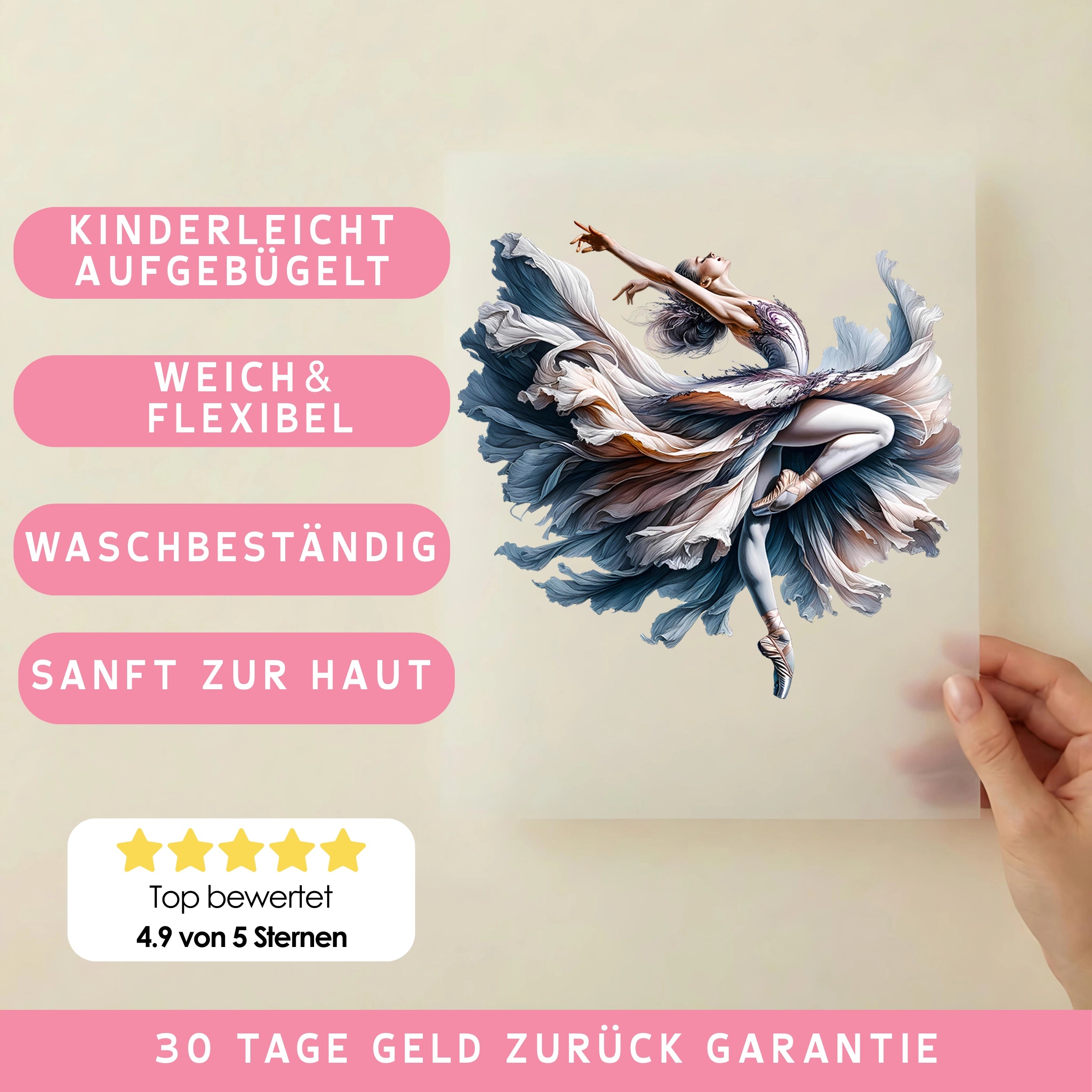 Bügelbild Ballettfee Traumtanz