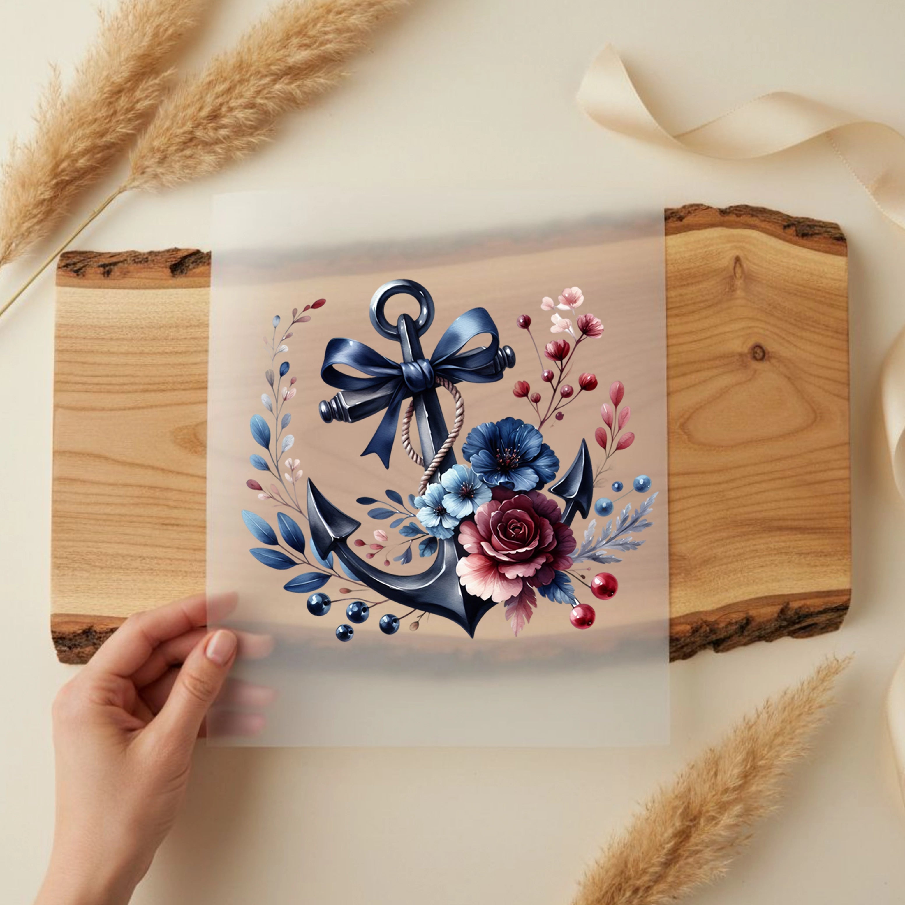 Bügelbild Anker der Liebe