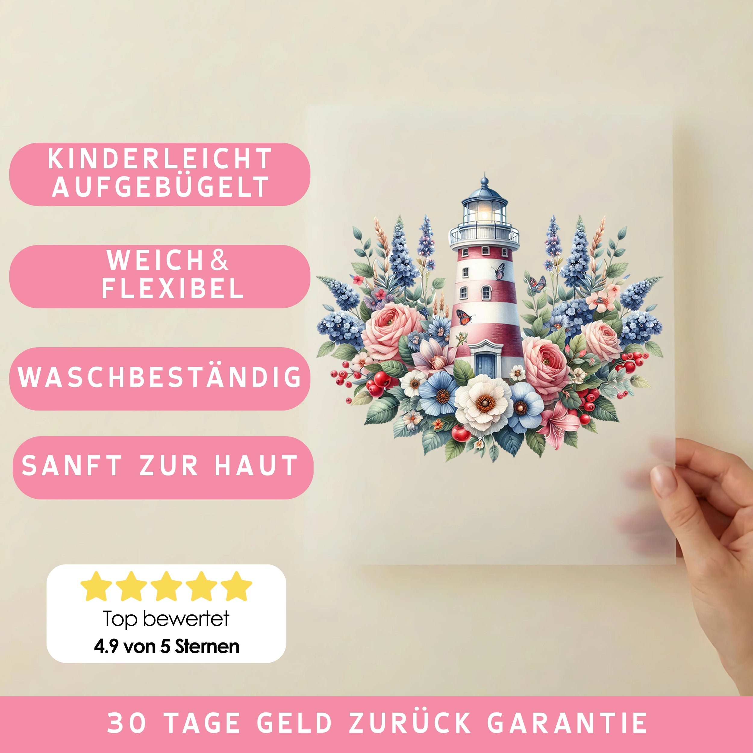 Bügelbild Herzenslicht am Horizont