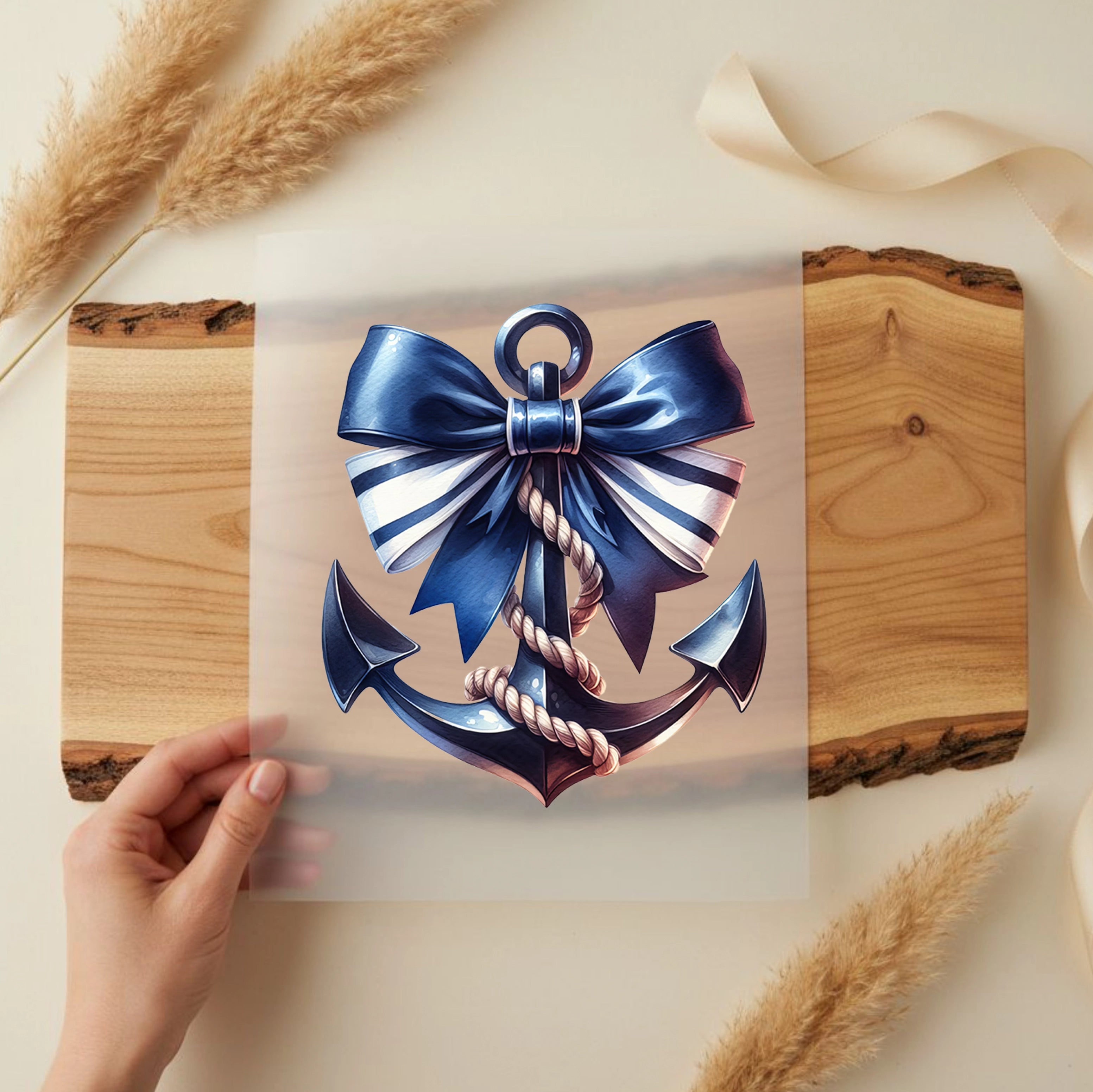 Bügelbild Matrosenbaby Anker