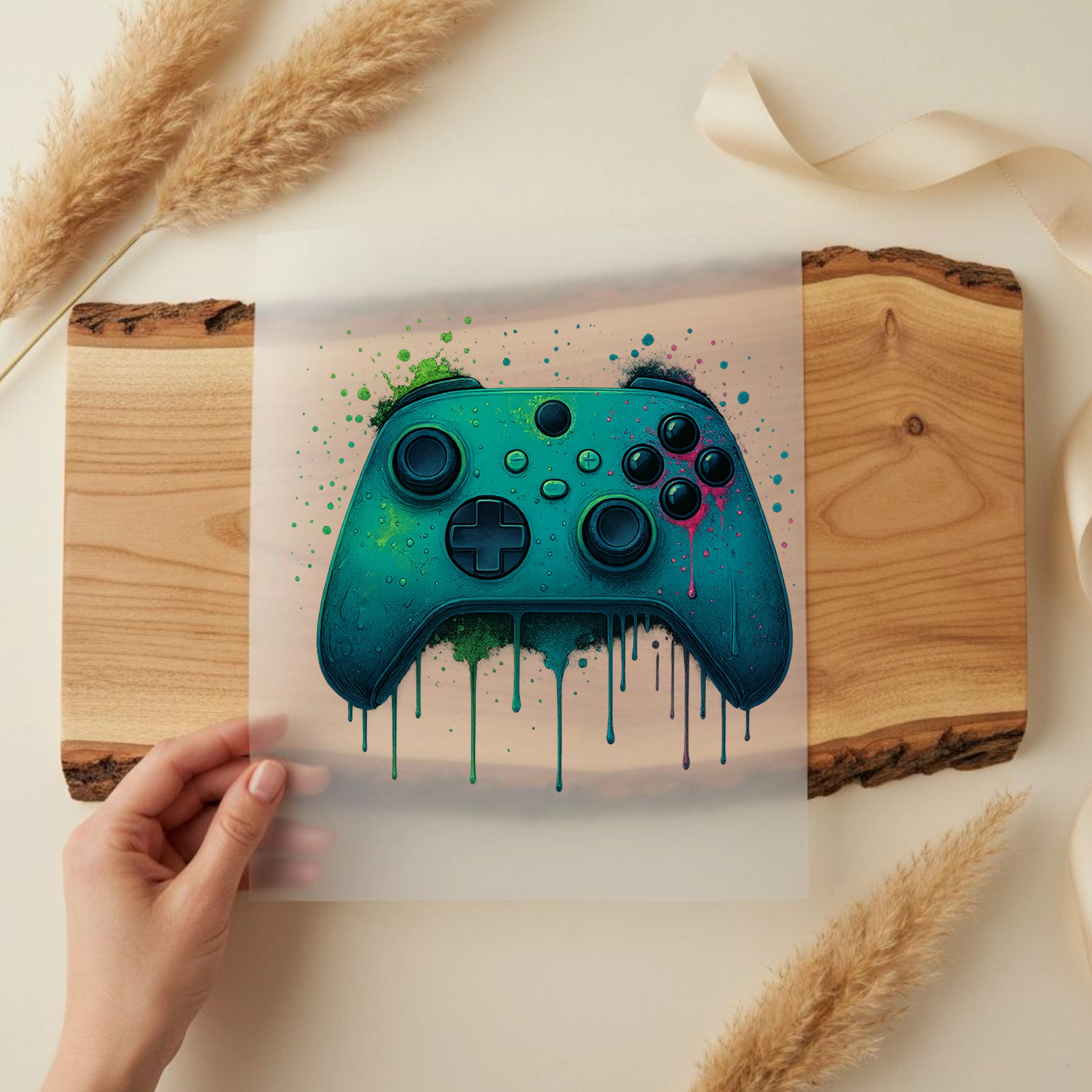 Bügelbild Grüner Controller