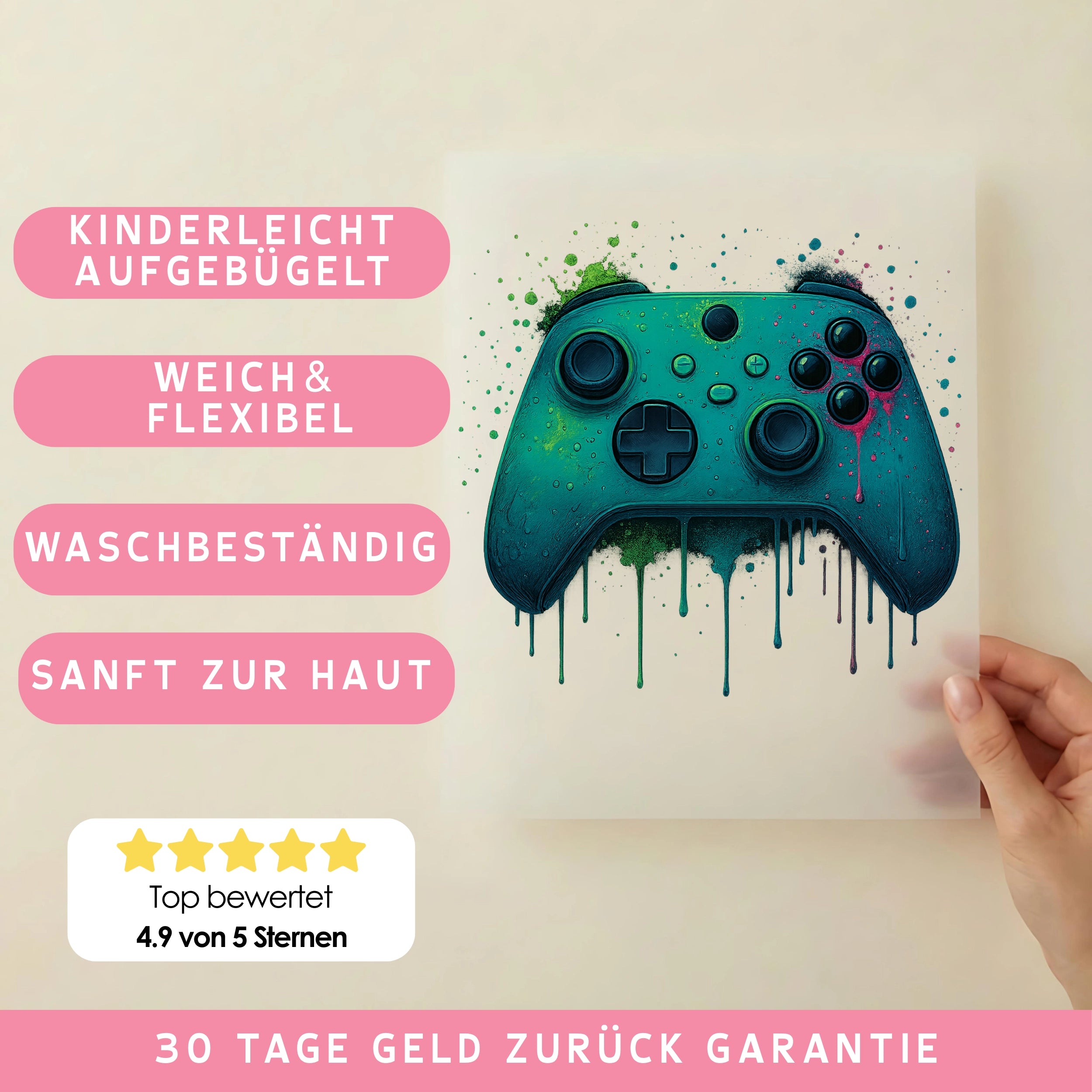 Bügelbild Grüner Controller