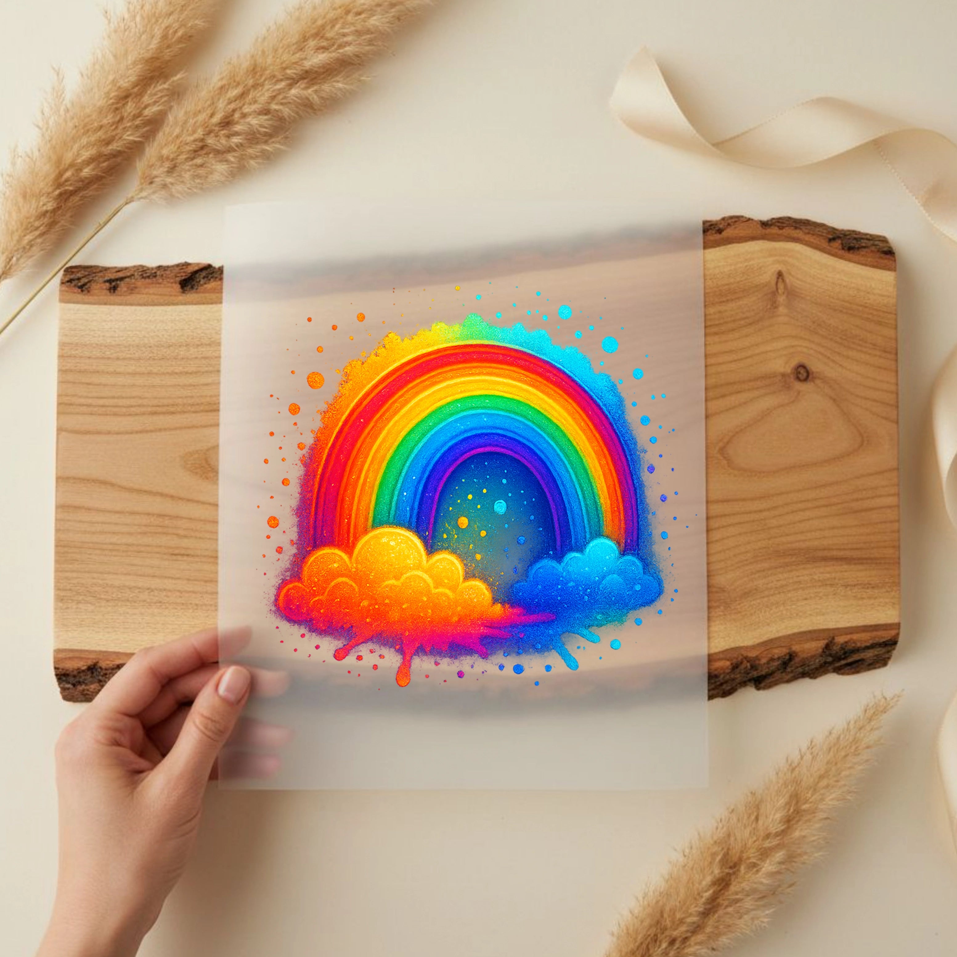 Bügelbild Farbenwunder Regenbogen