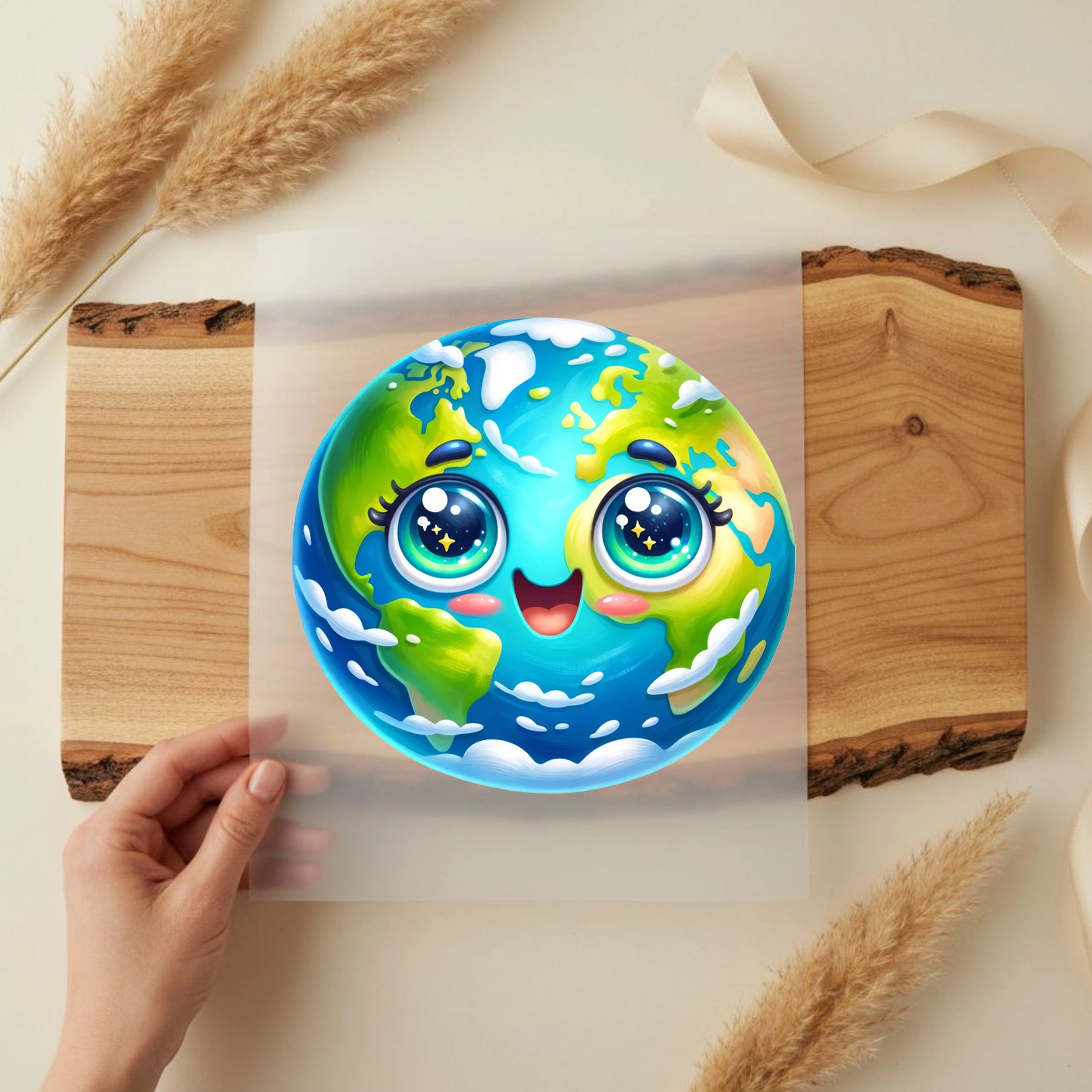 Bügelbild Strahlende Erde