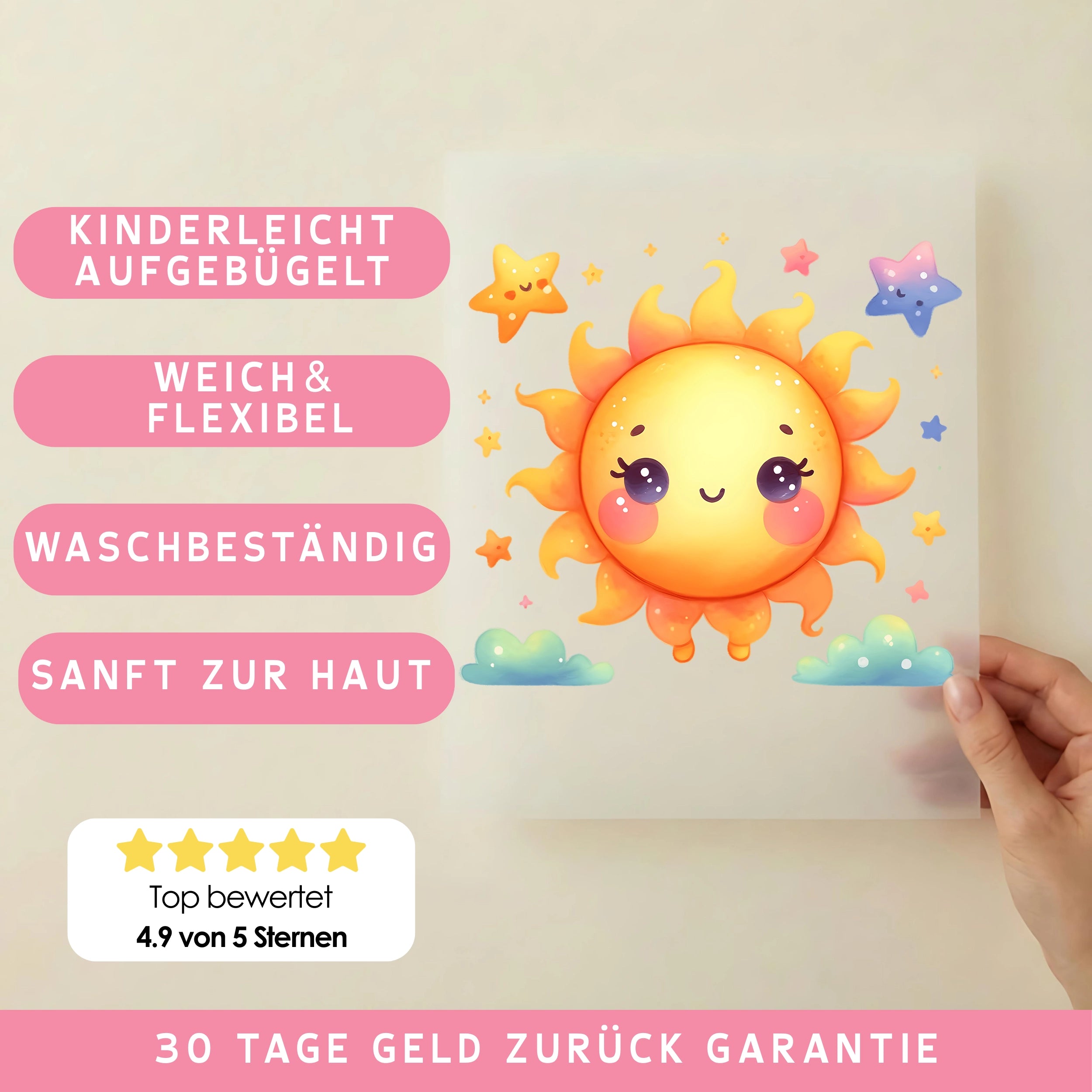 Bügelbild Sonnenglück