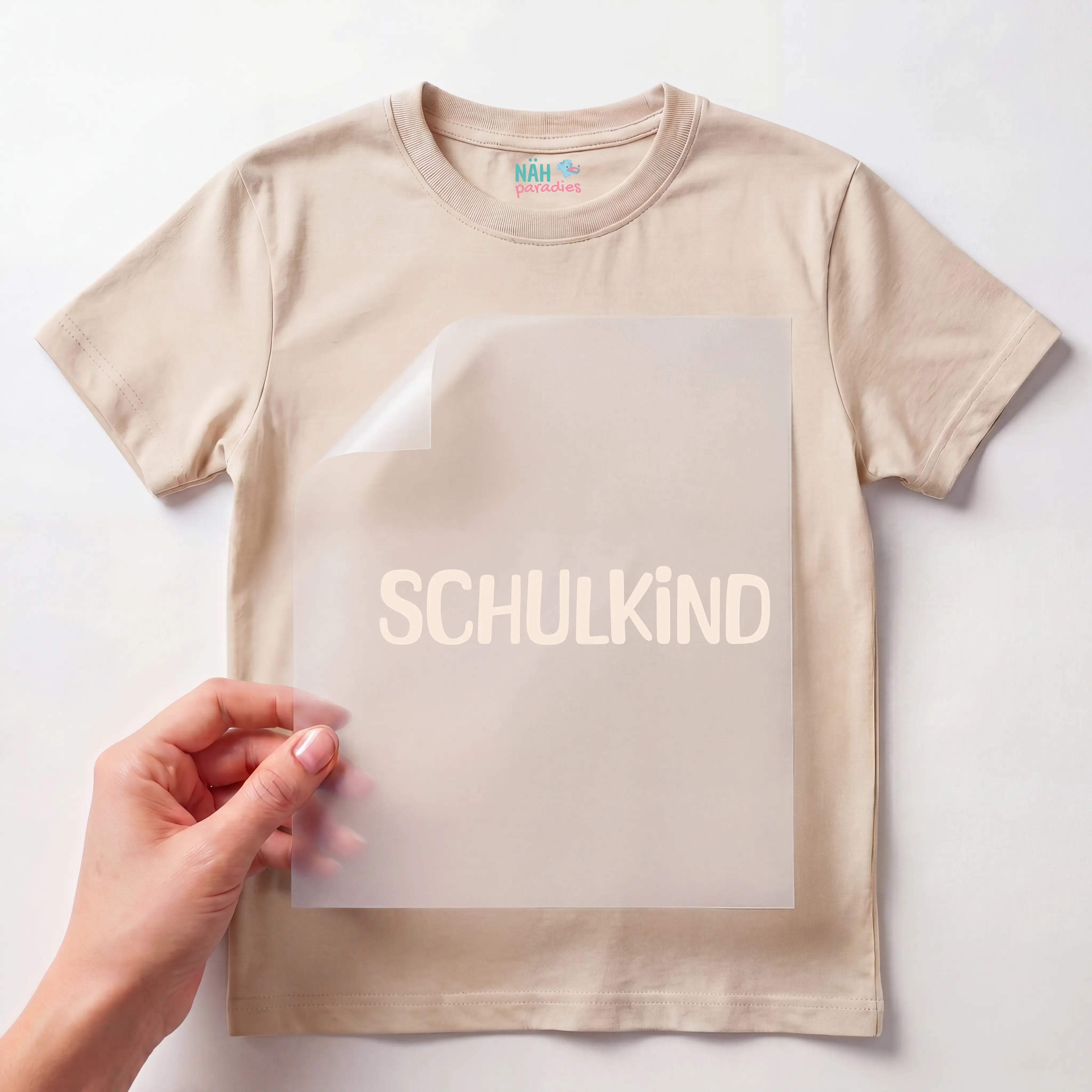 Bügelbild Schriftzug 1 Schulkind