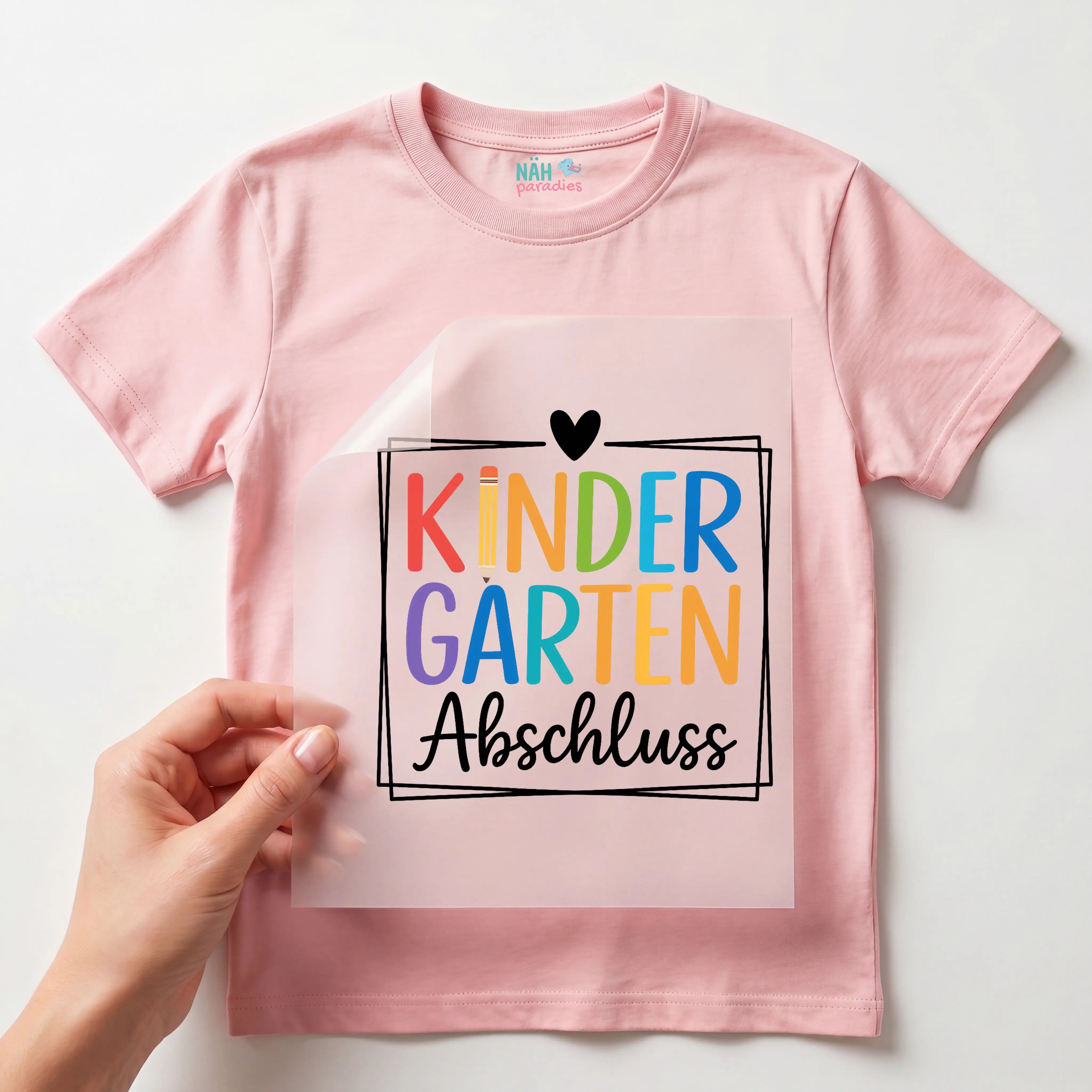 Bügelbild Kinder Garten Abschluss