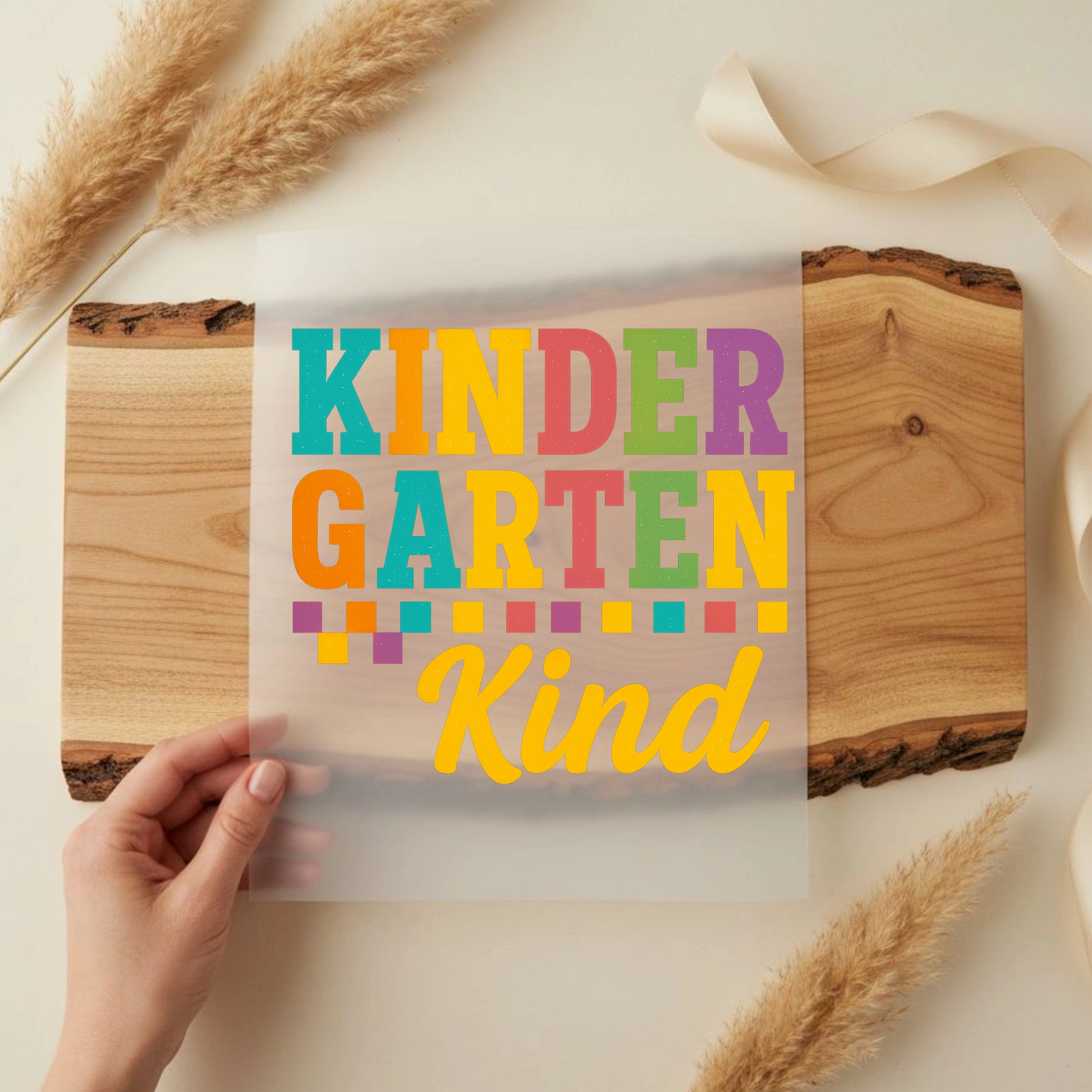 Bügelbild Kinder Garten Kind