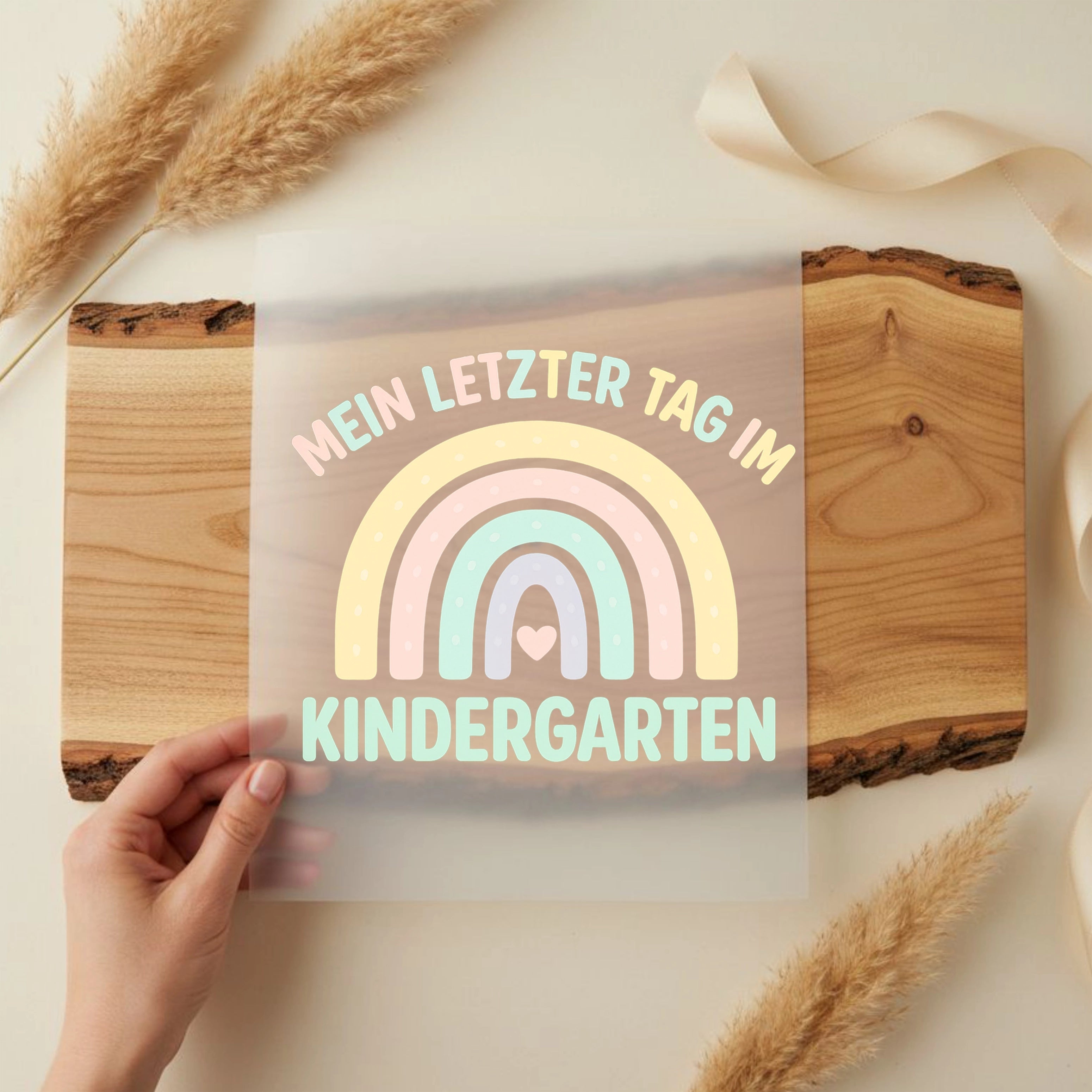 Bügelbild Mein letzter Tag im Kindergarten