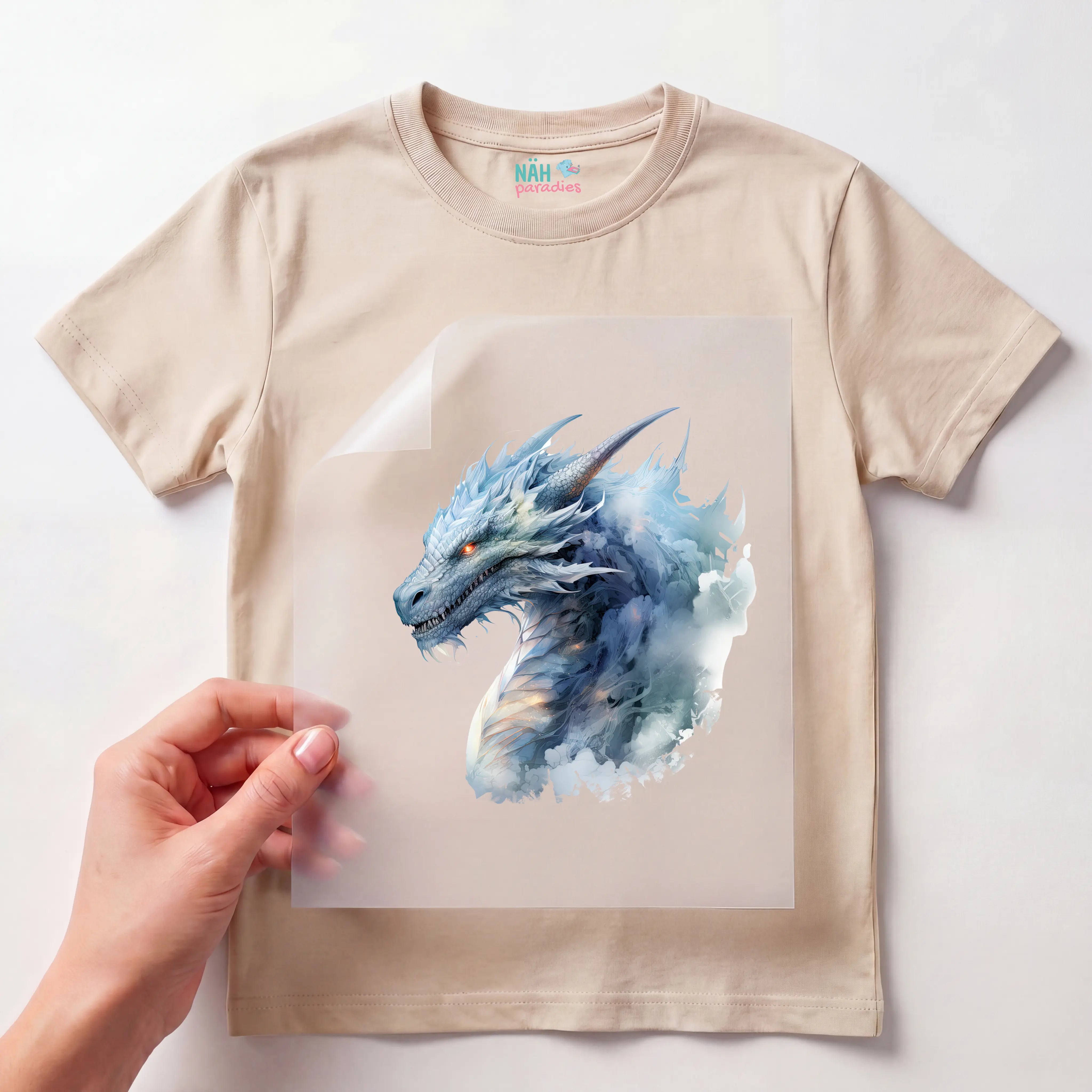 Bügelbild Drache Egon