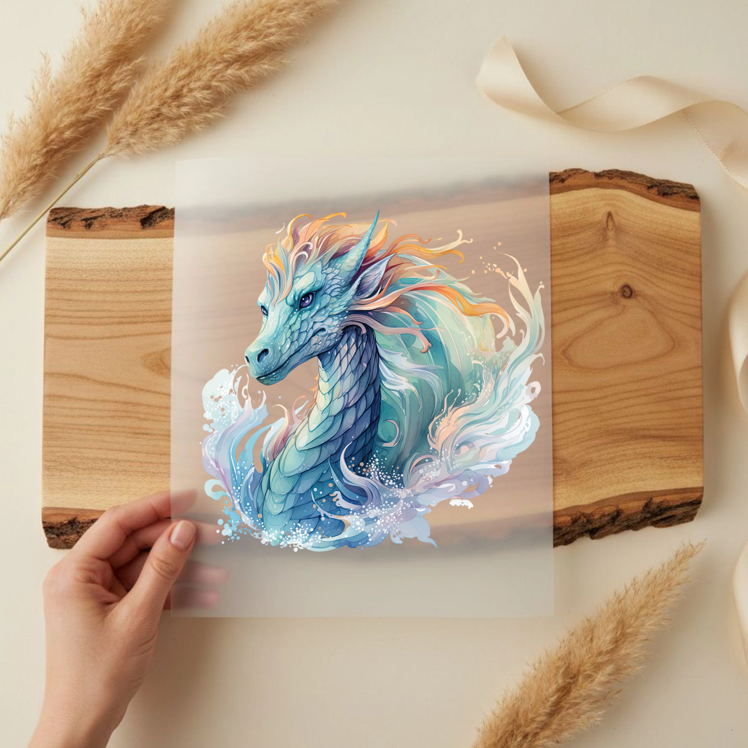 Bügelbild Drache Lunea