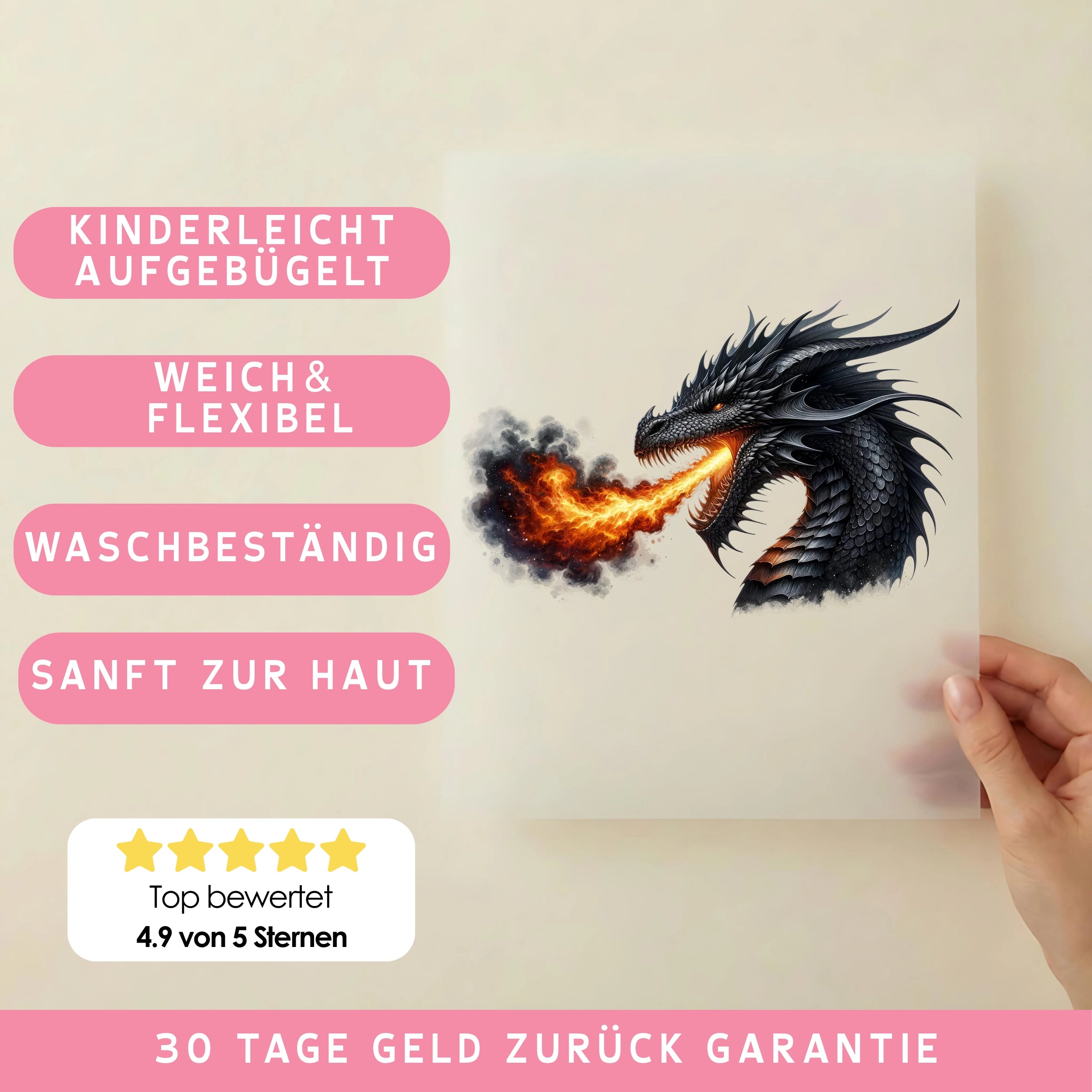 Bügelbild Infernodrache