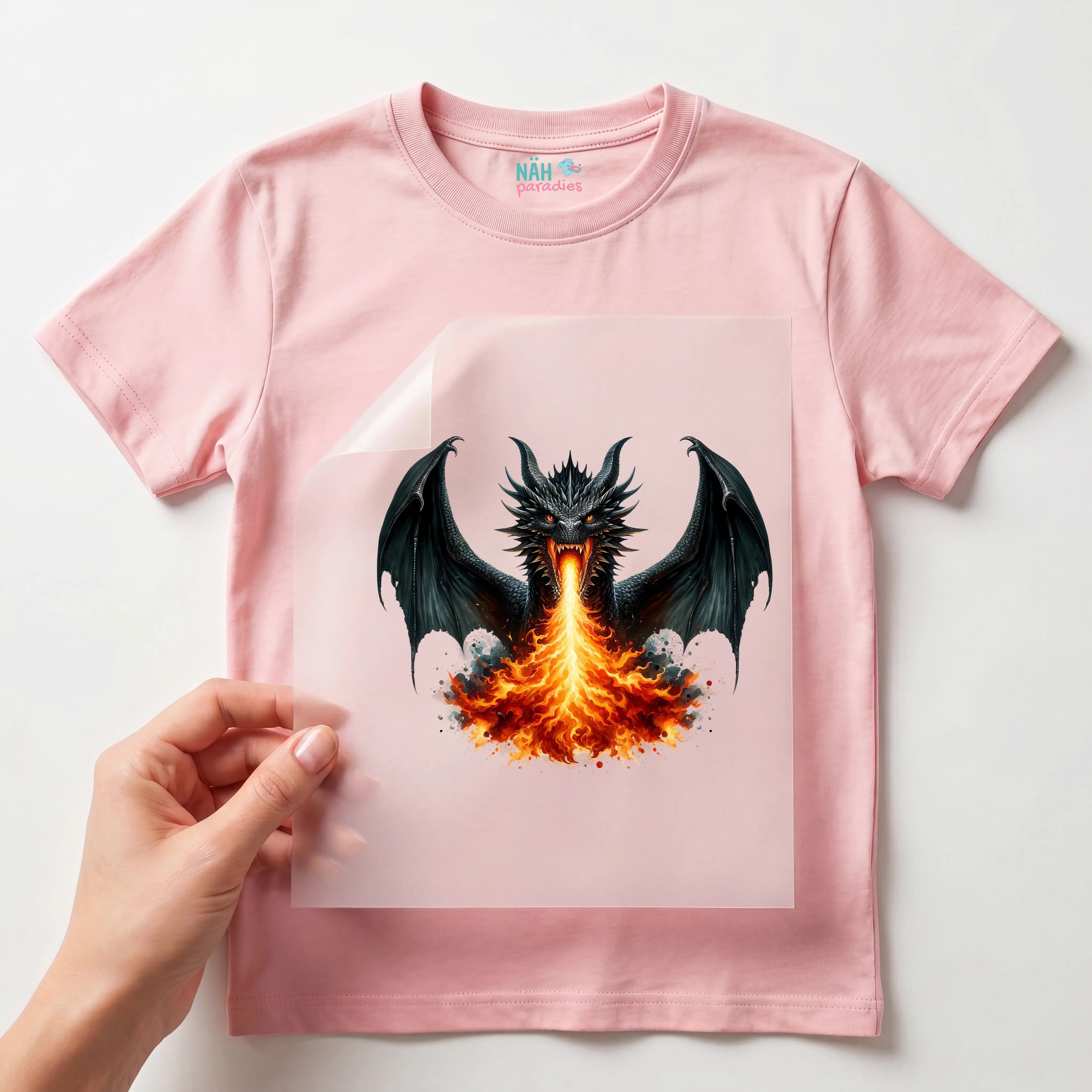 Bügelbild Drachenfeuer