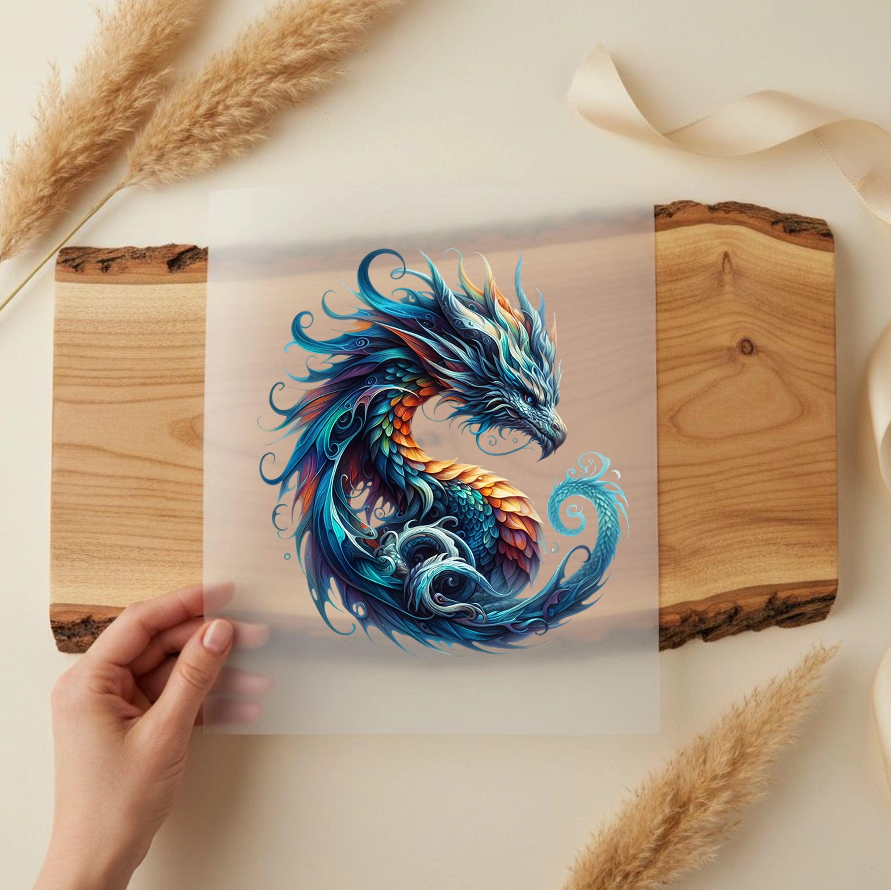 Bügelbild Drache Flammenwind Azaria