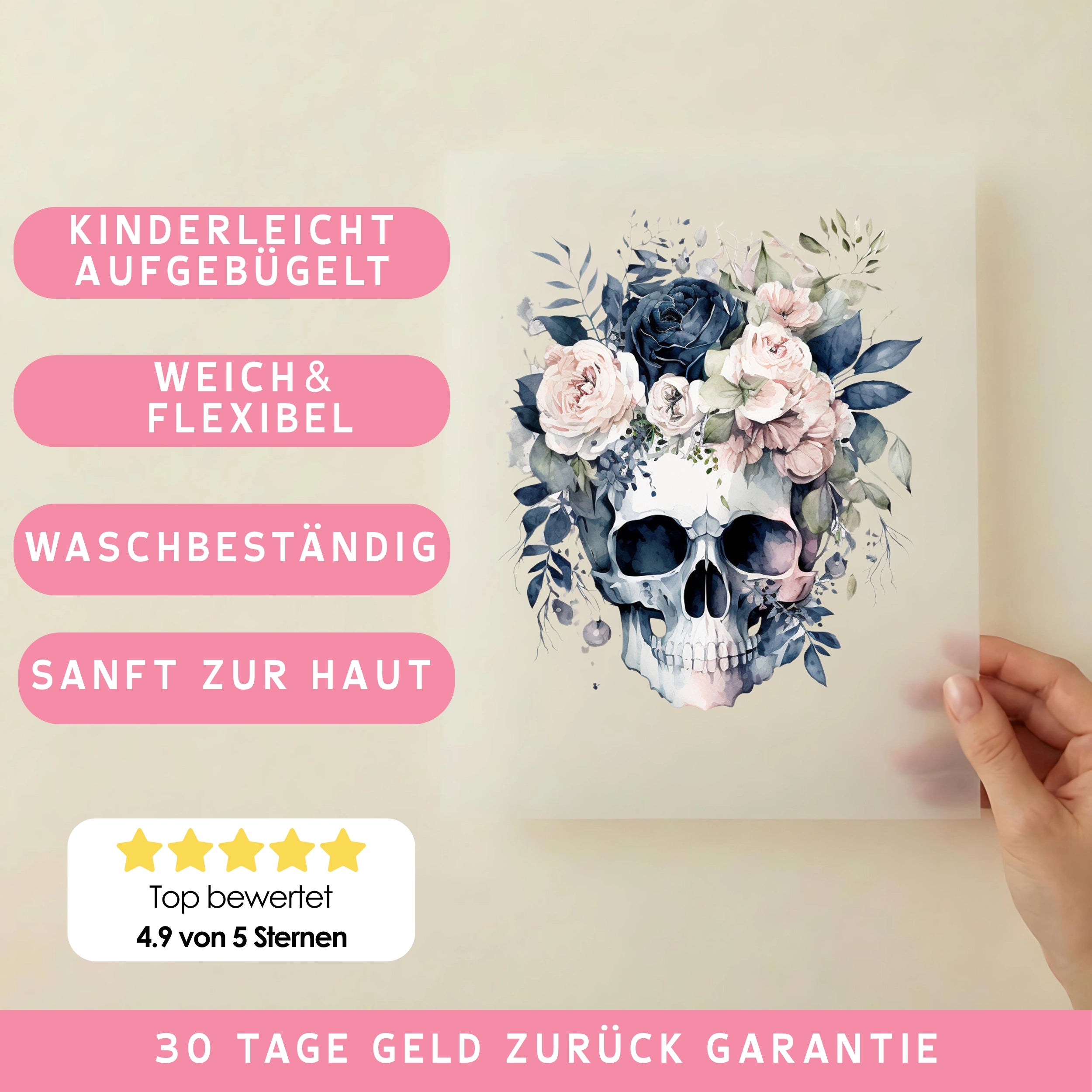 Bügelbild Schädel des Jenseits