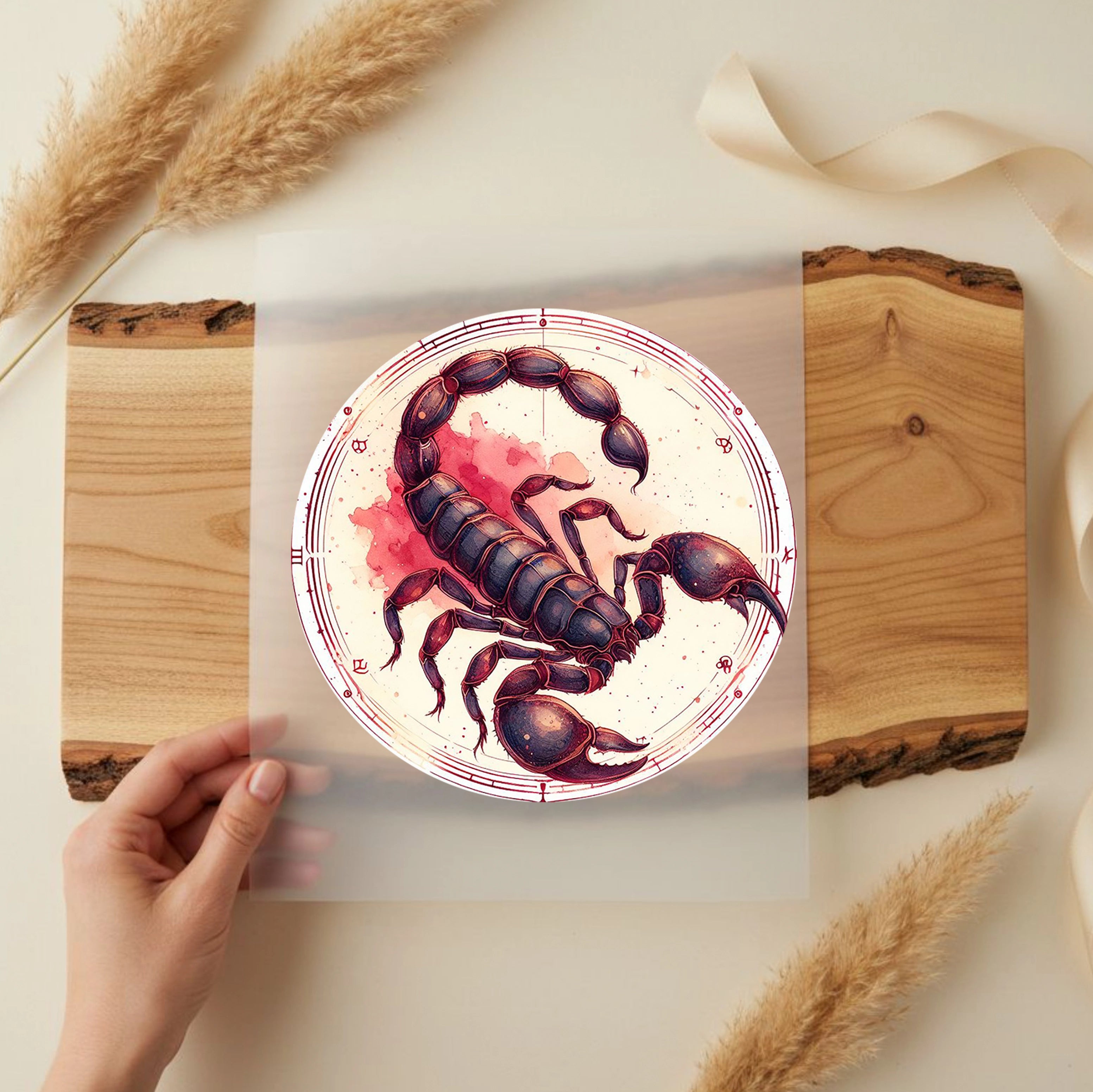 Bügelbild Sternzeichen Skorpion