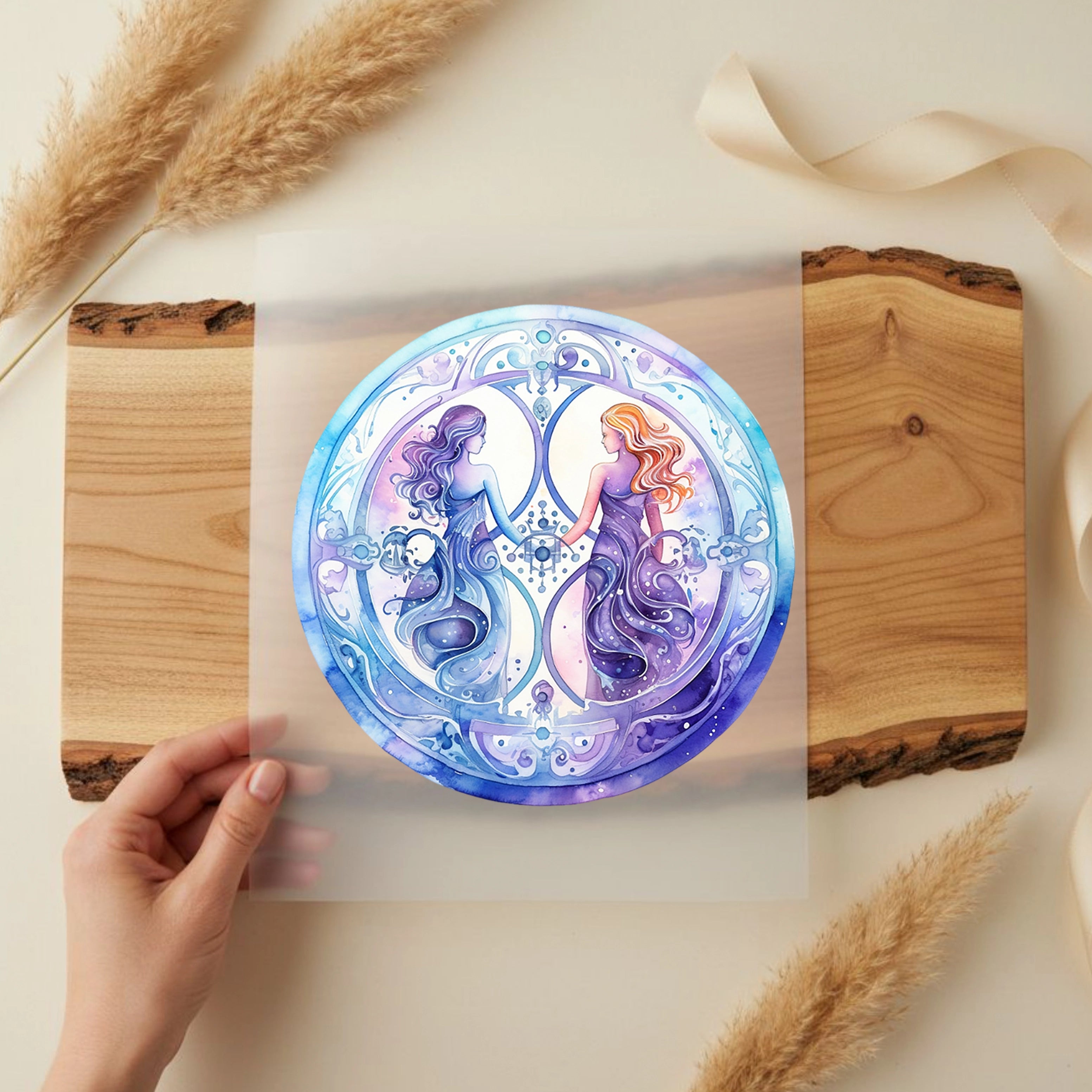 Bügelbild Sternzeichen Zwilling