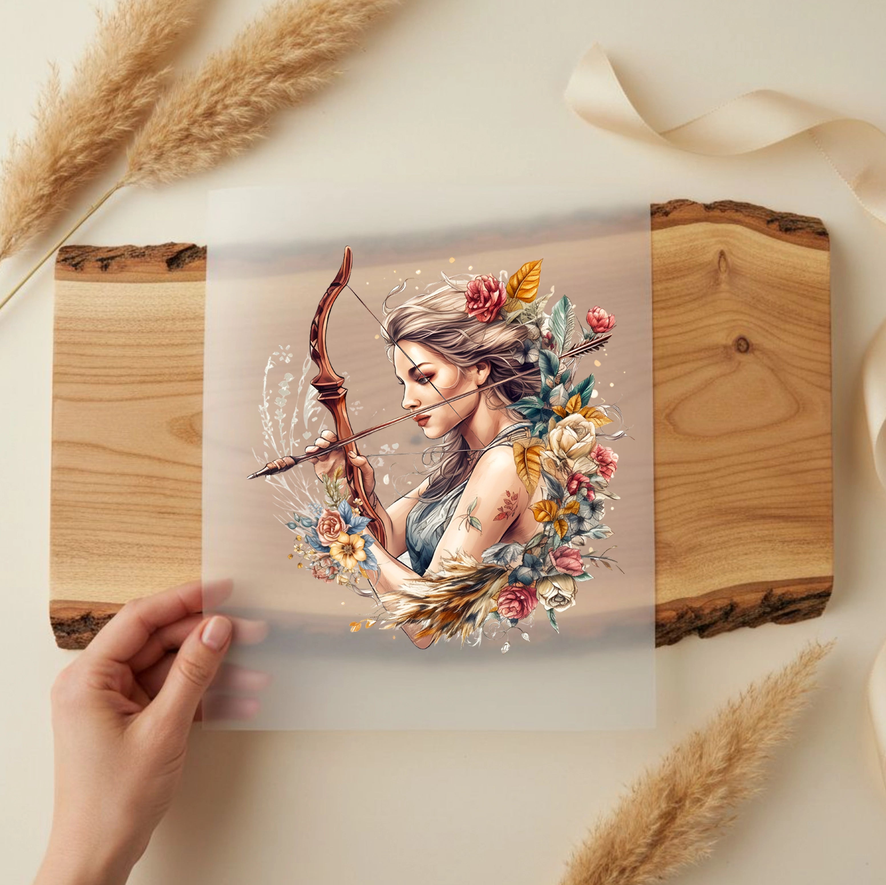 Bügelbild Sternzeichen Schütze Blütenrausch