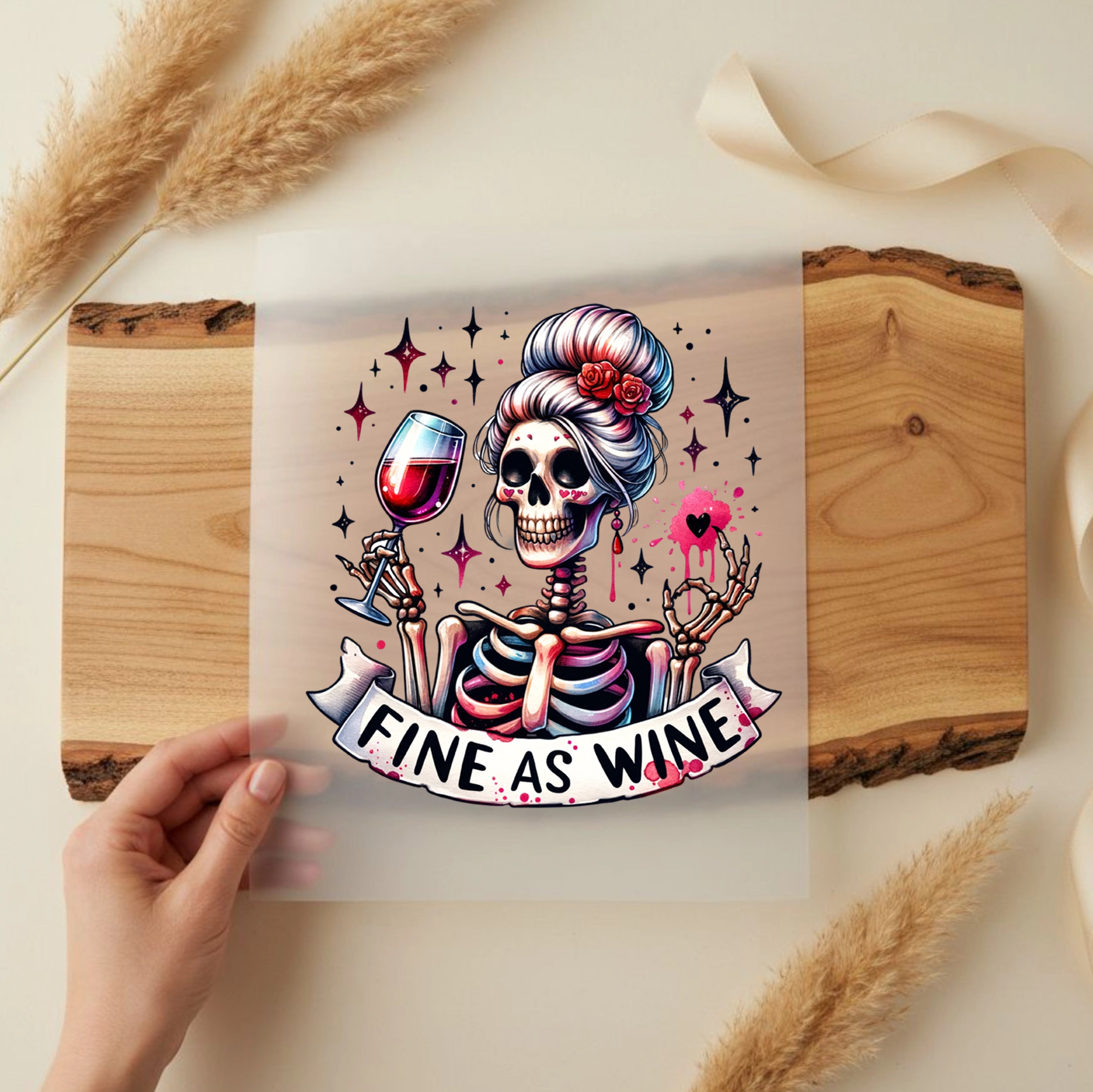 Bügelbild Fine as Wine