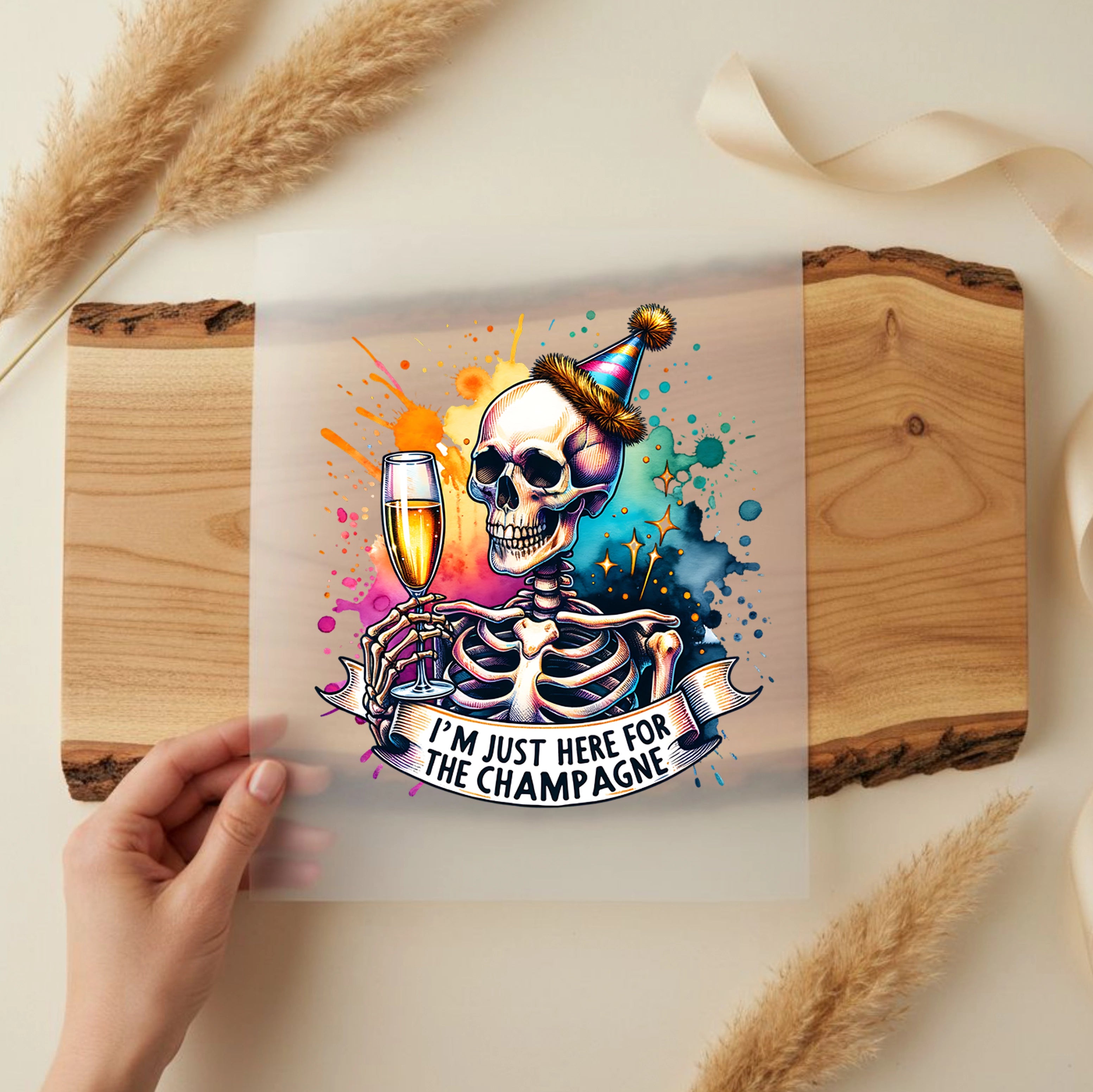 Bügelbild just for the Champagne