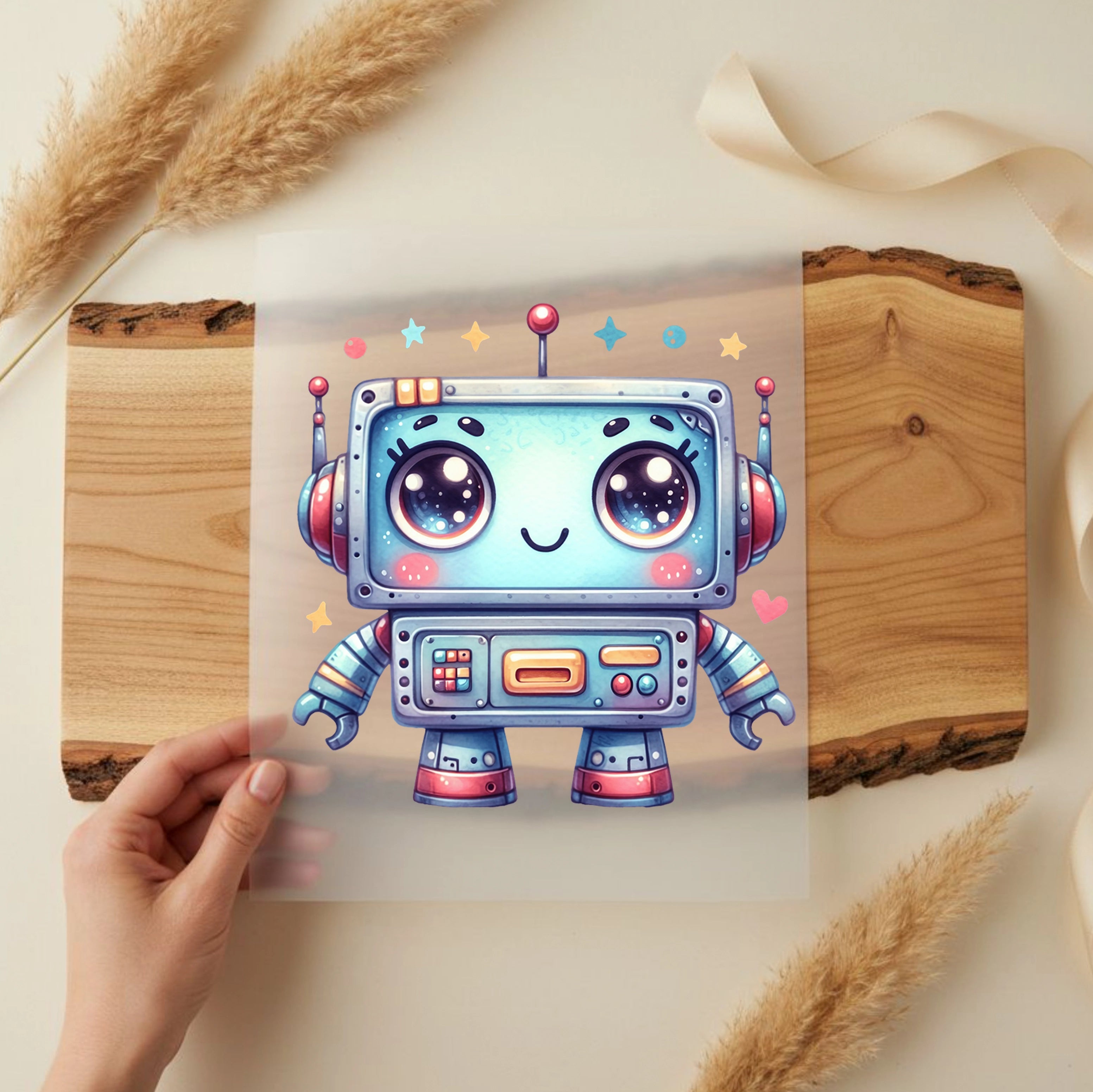 Bügelbild Roboter Zukunftsheld