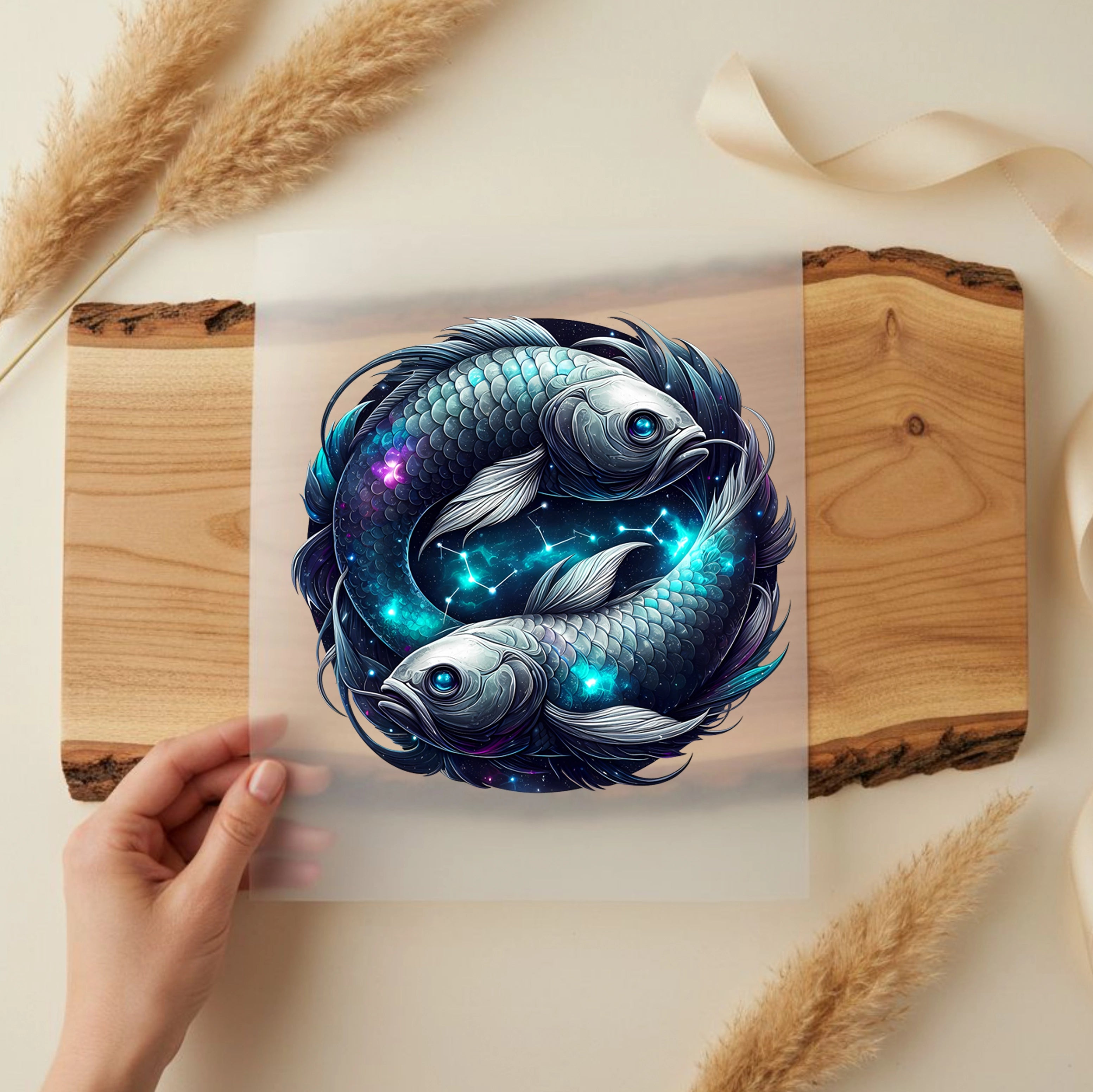 Bügelbild Sternzeichen Galaktische Fische