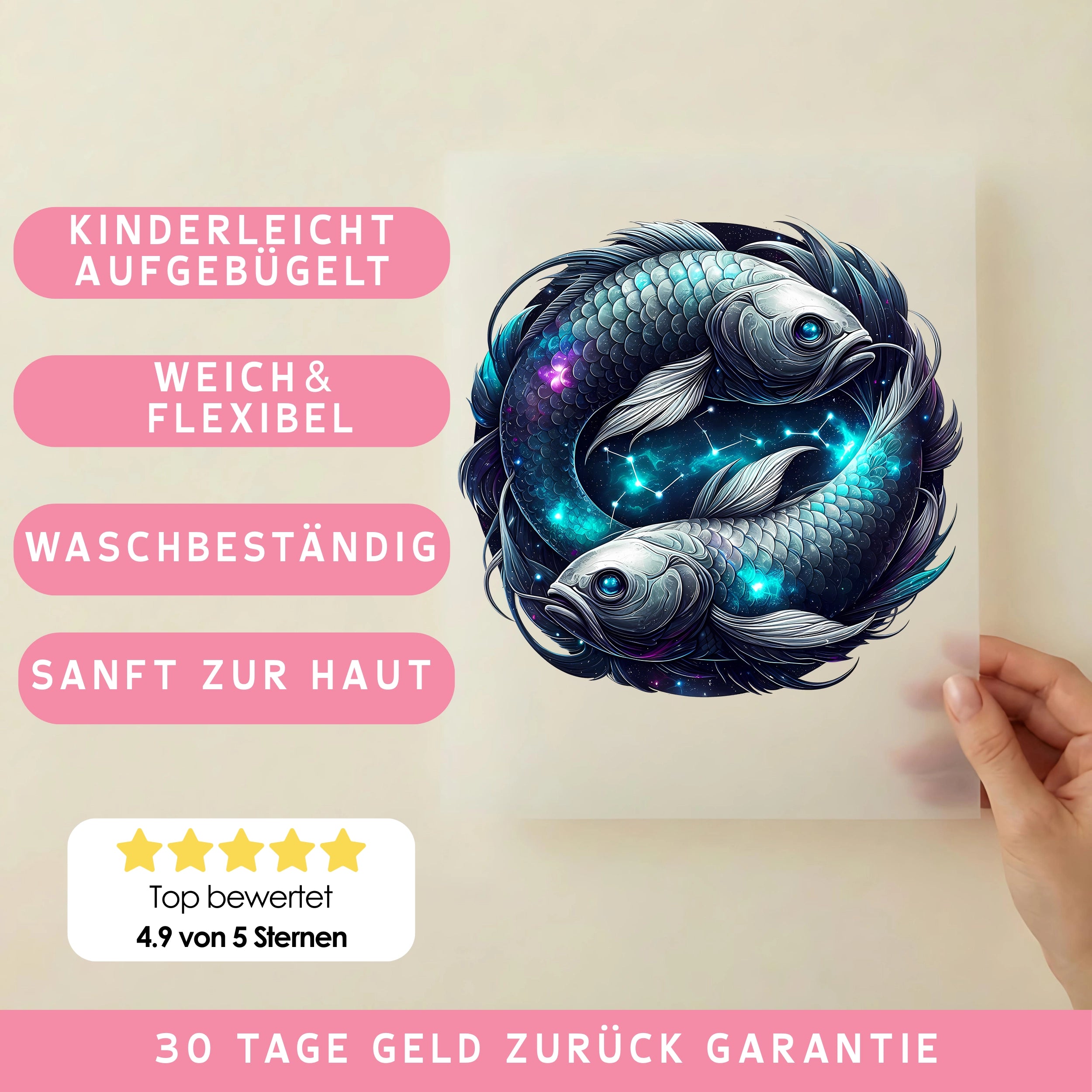 Bügelbild Sternzeichen Galaktische Fische