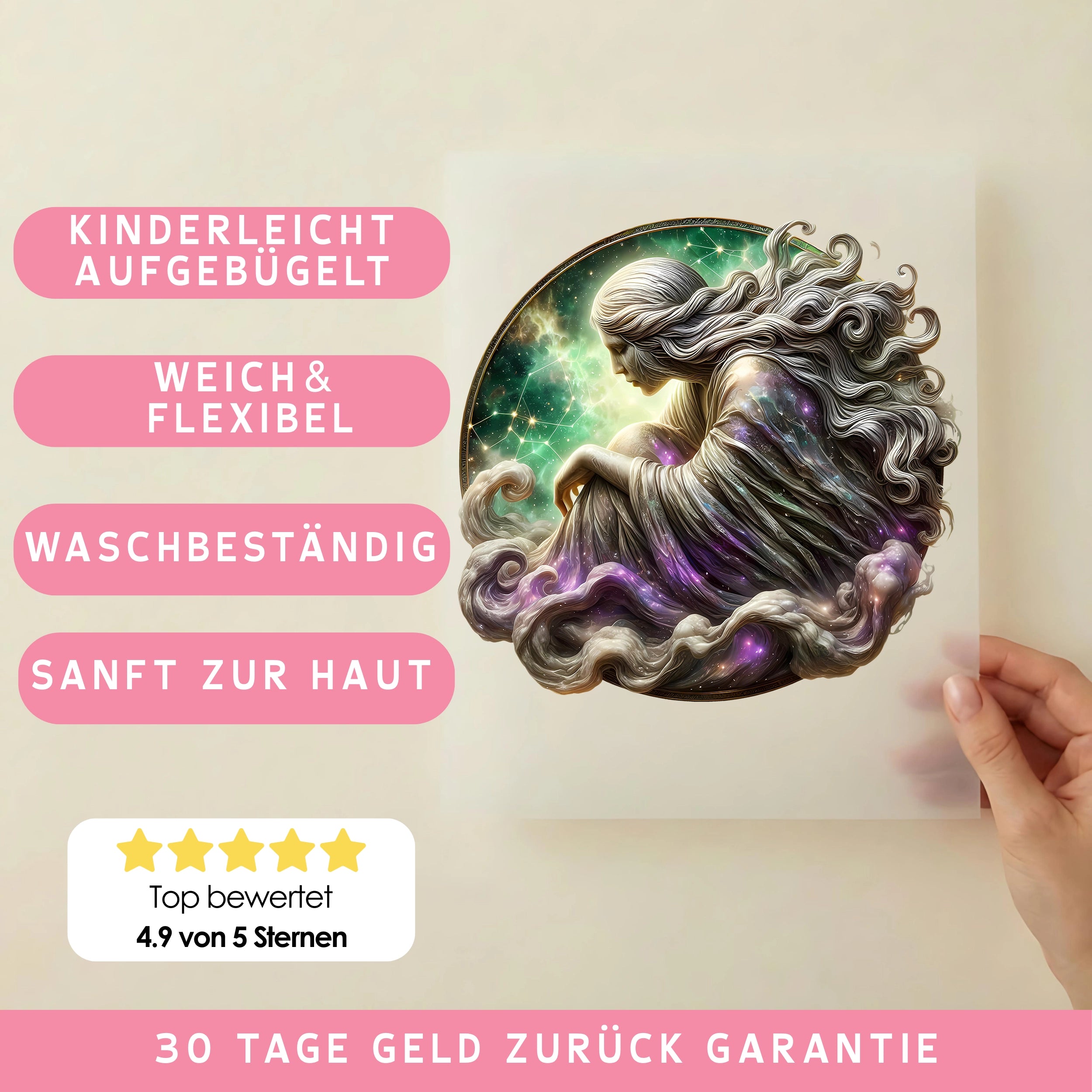 Bügelbild Sternzeichen Galaktische Jungfrau