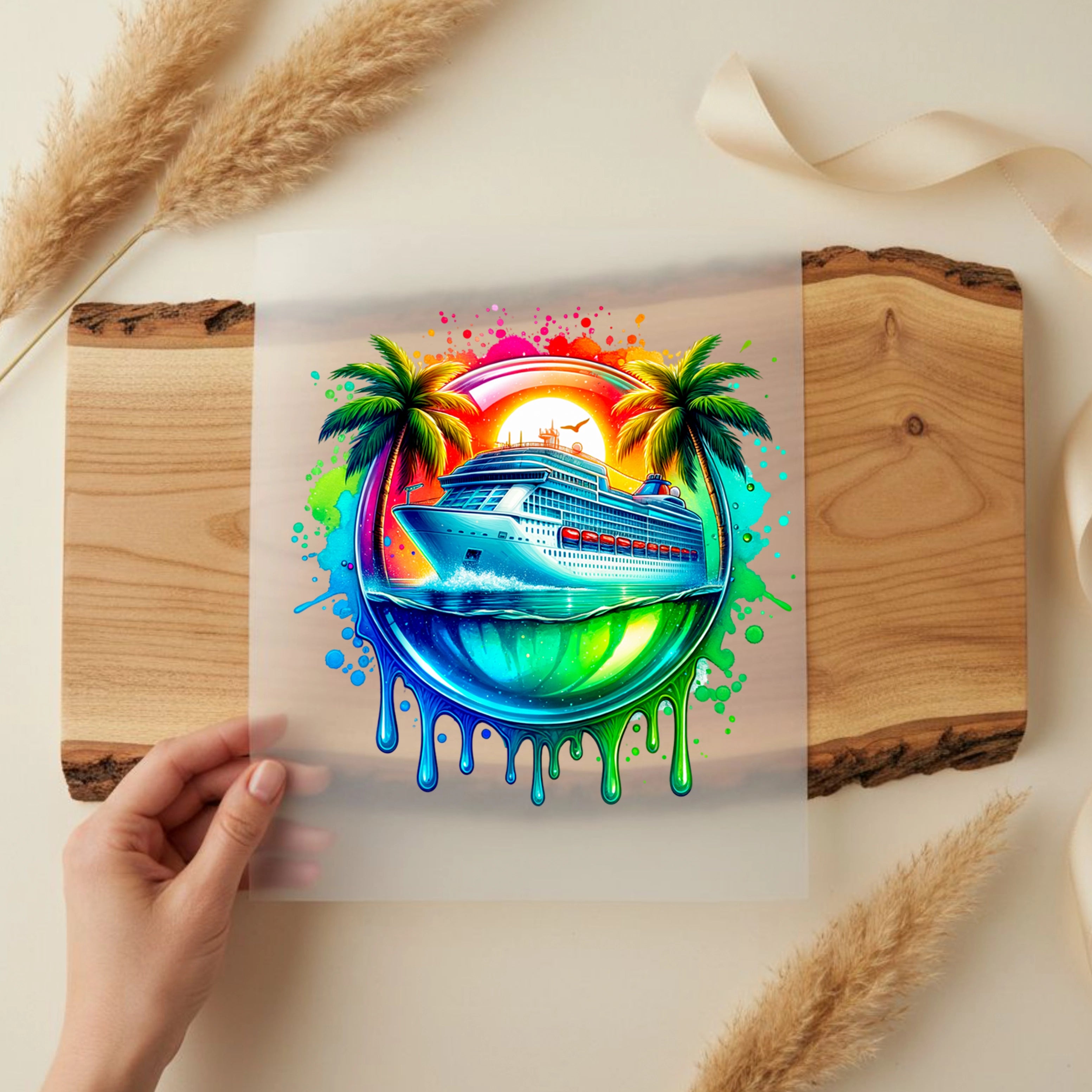 Bügelbild Bunte Kreuzfahrt