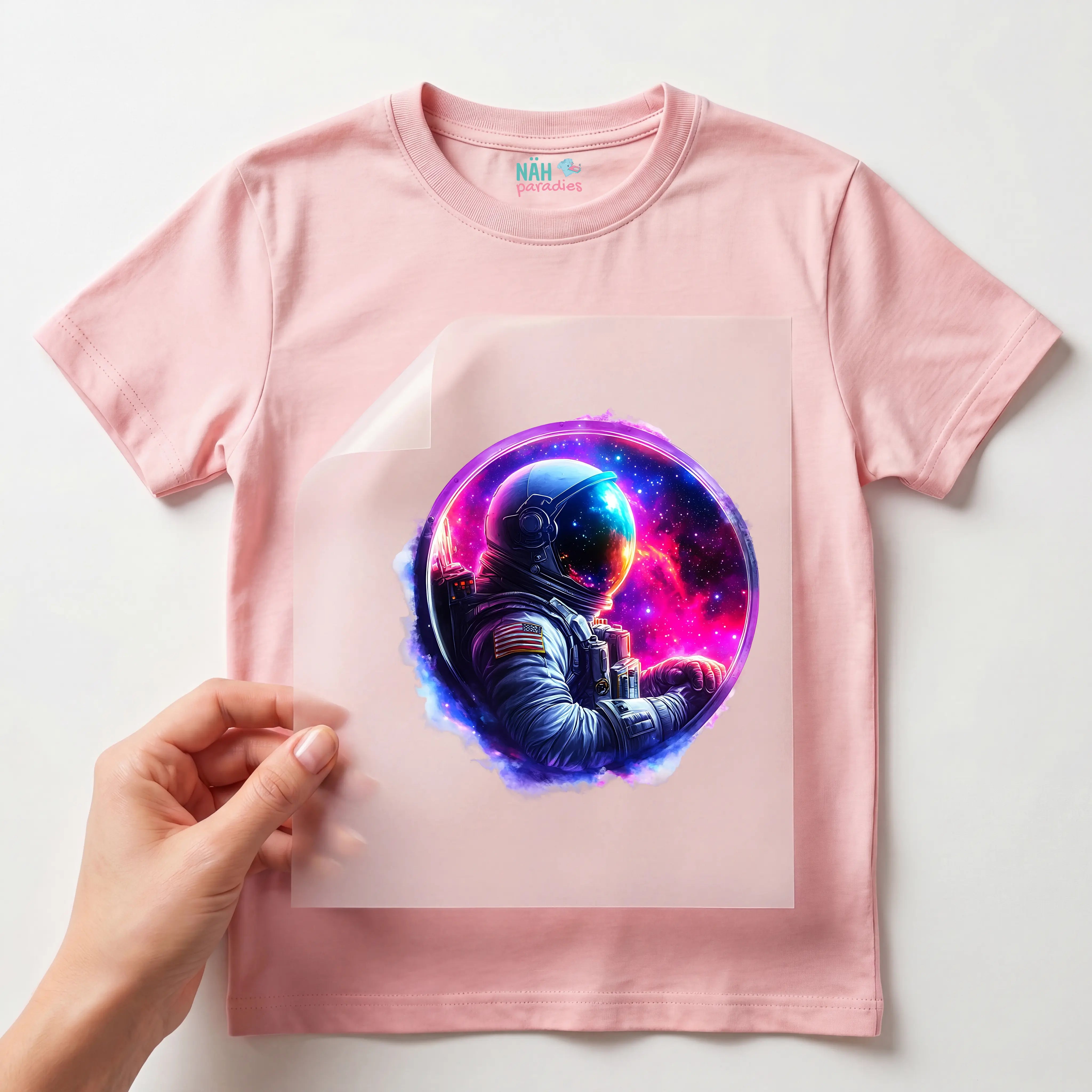 Bügelbild Astronaut Galaxievision