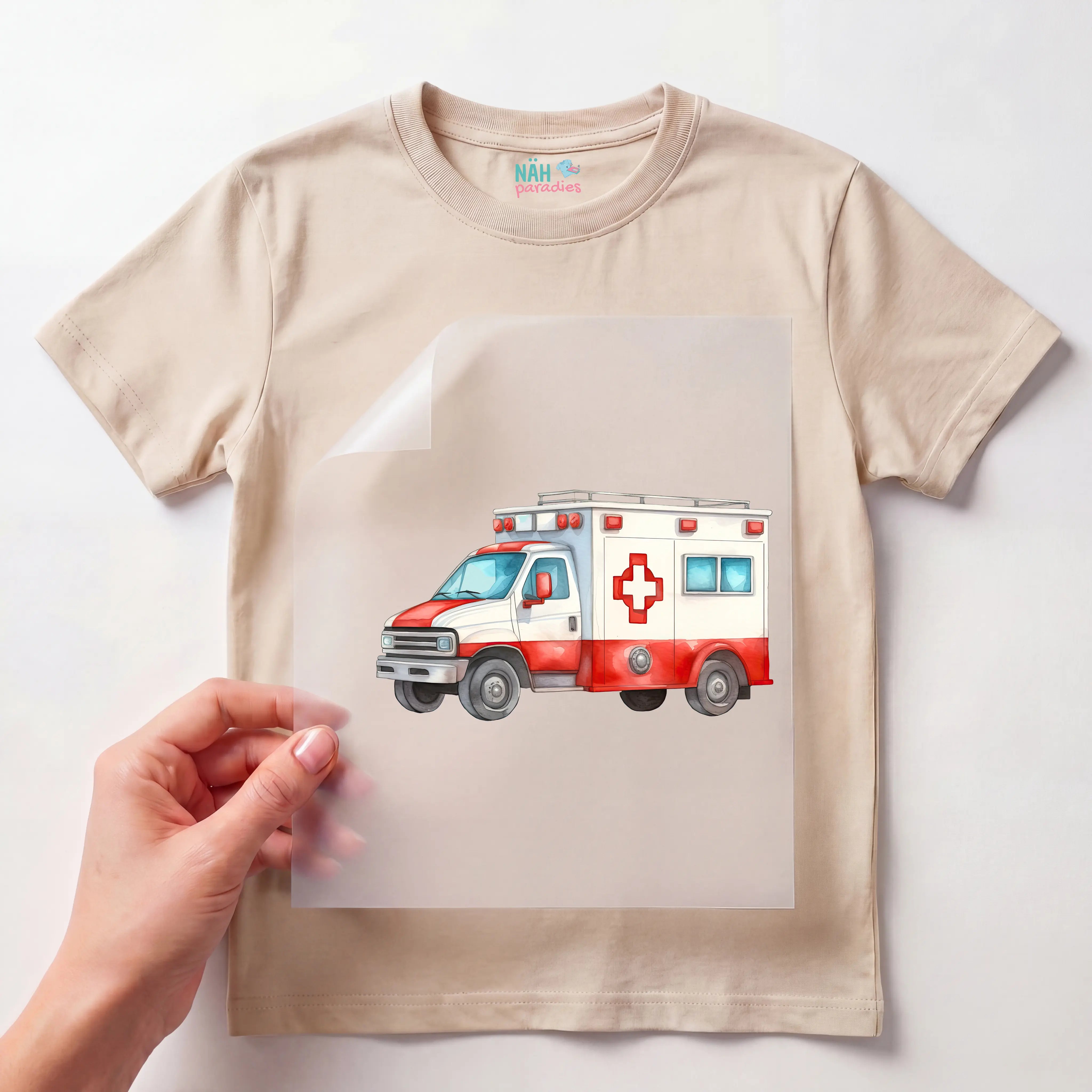 Bügelbild Krankenwagen