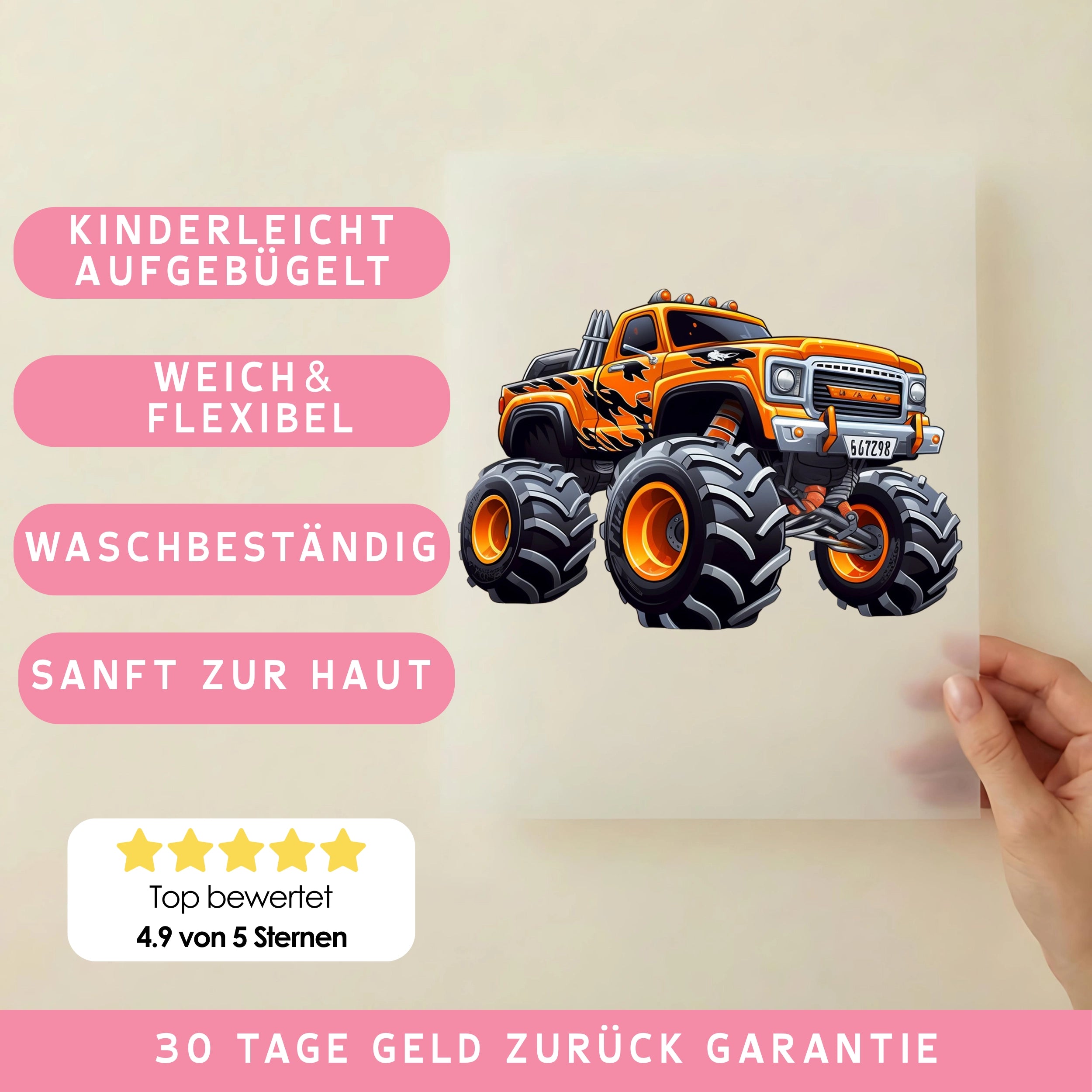 Bügelbild Monstertruck Blaze fury