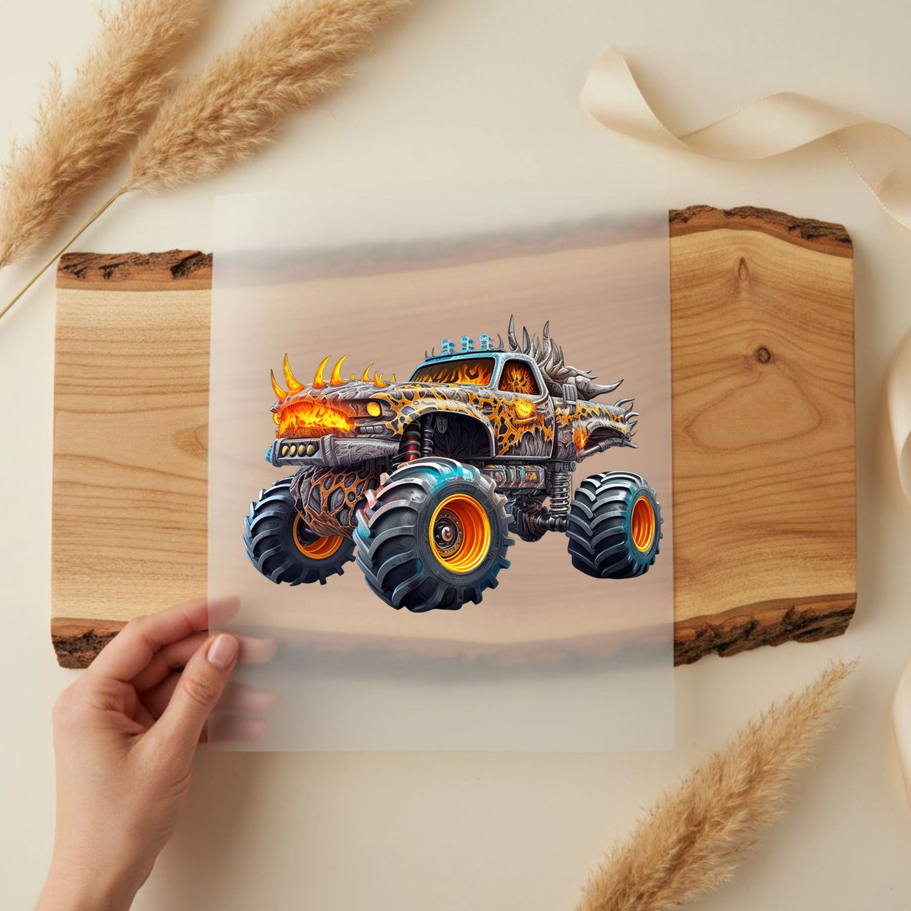 Bügelbild Monstertruck Inferno