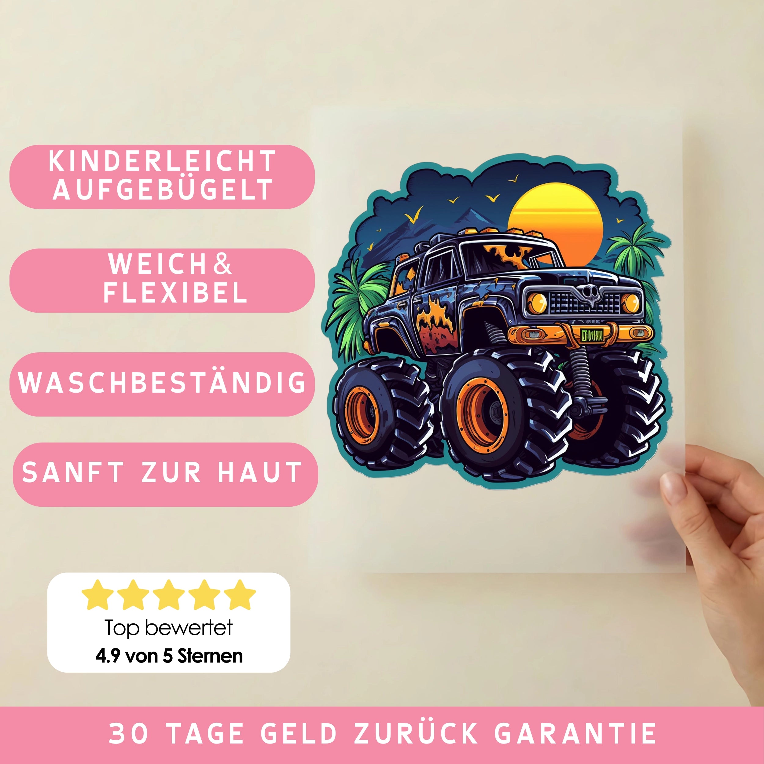 Bügelbild Monstertruck Sunny Destroyer