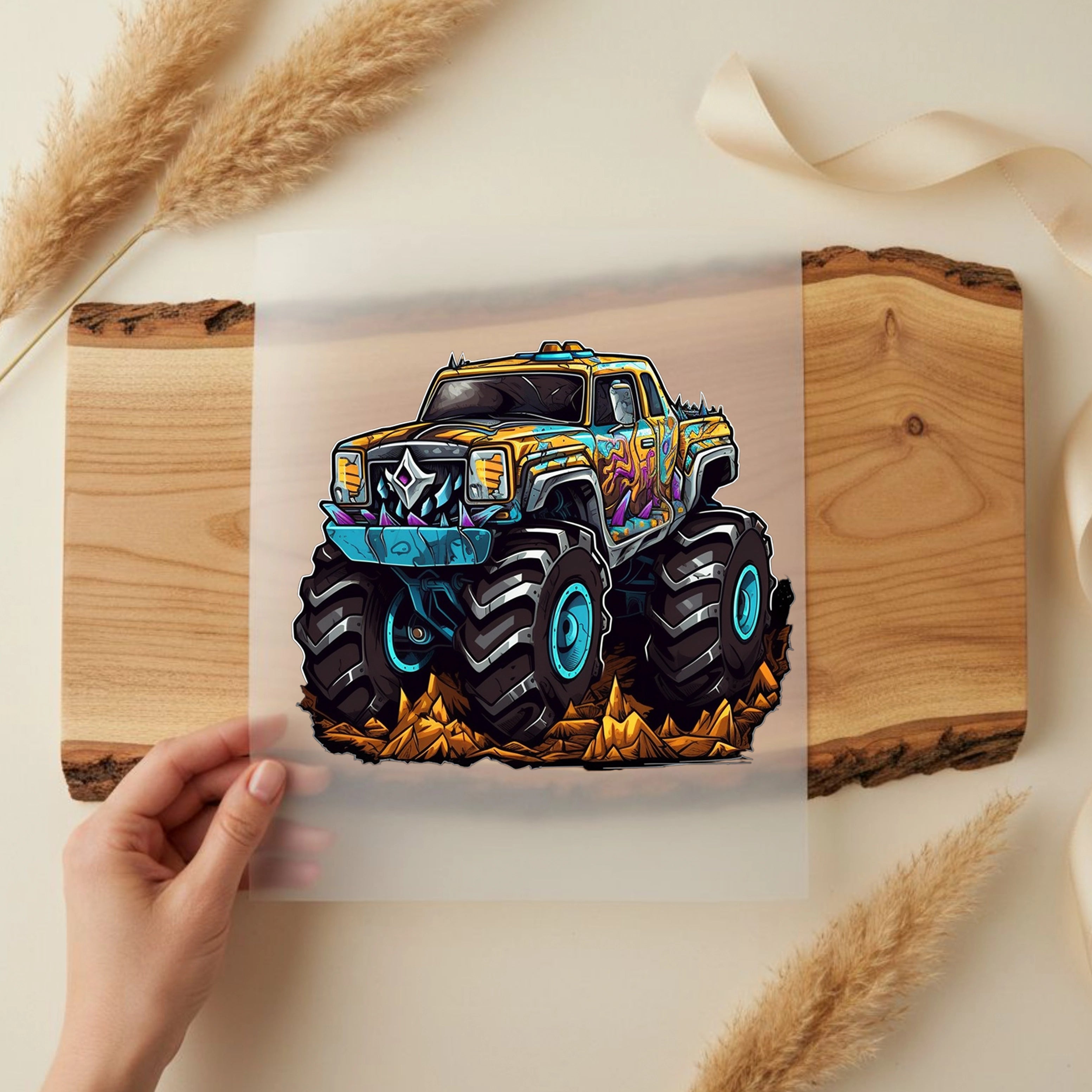 Bügelbild Monstertruck Titan Crusher