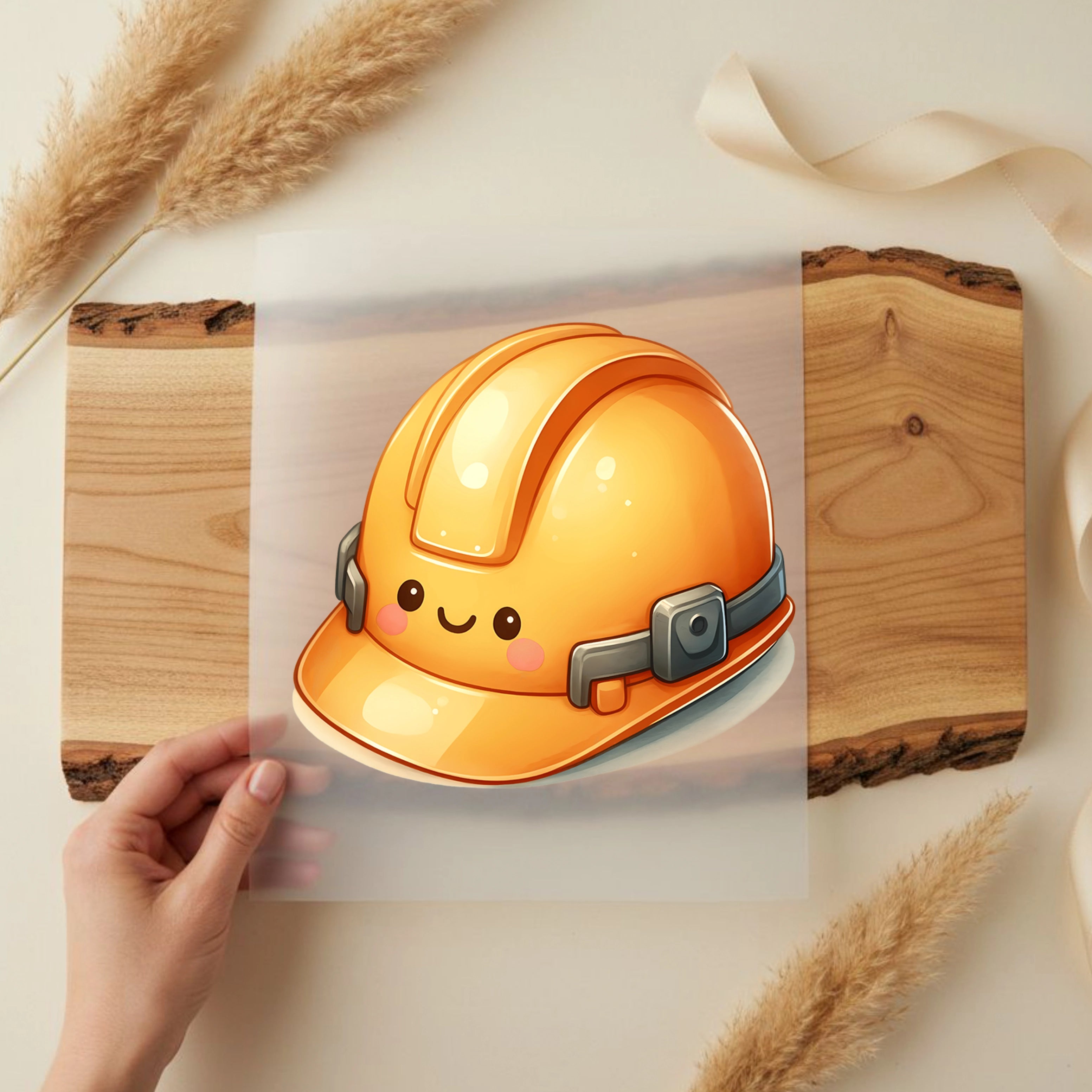 Bügelbild Bauhelm Buddy