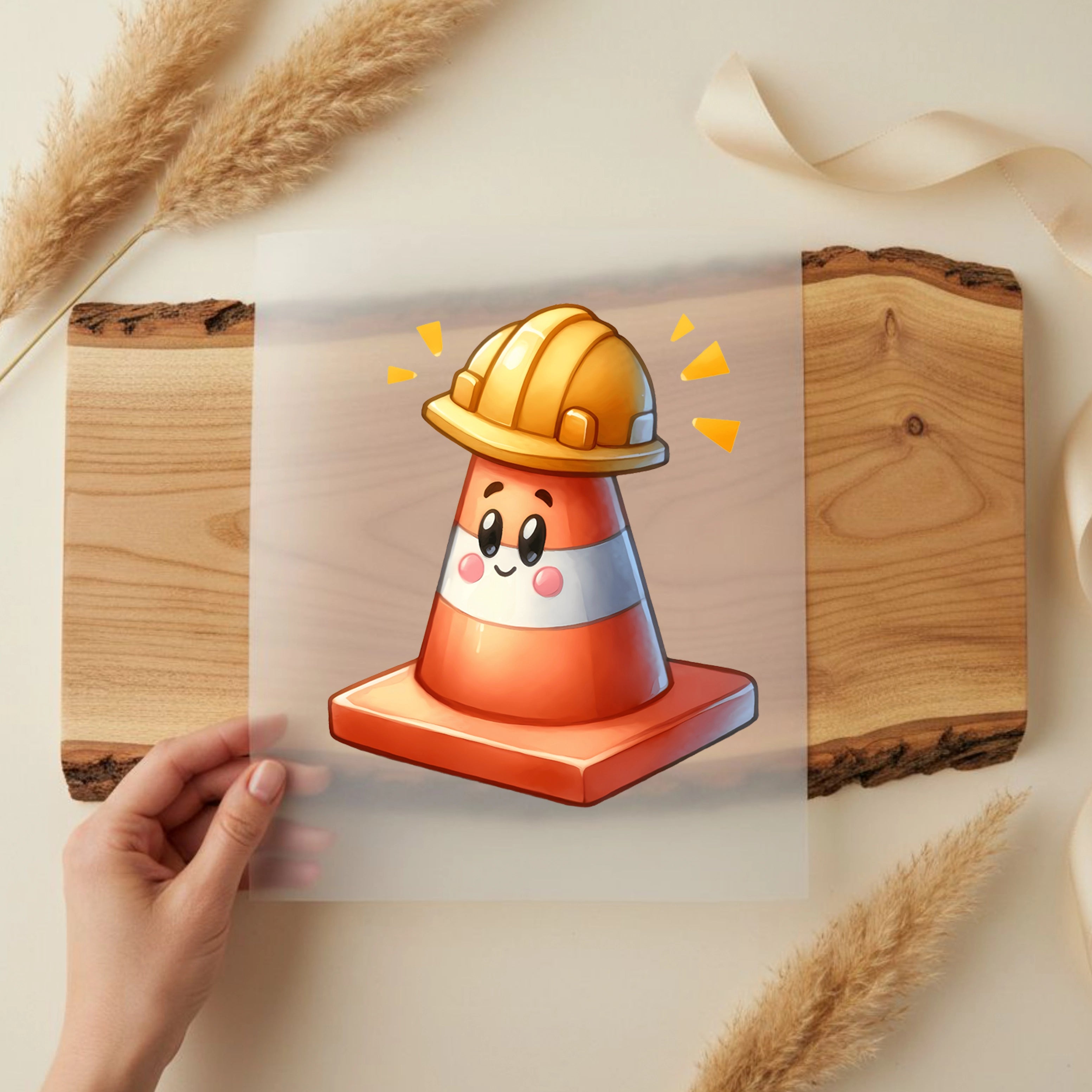 Bügelbild Fröhlicher Kegel