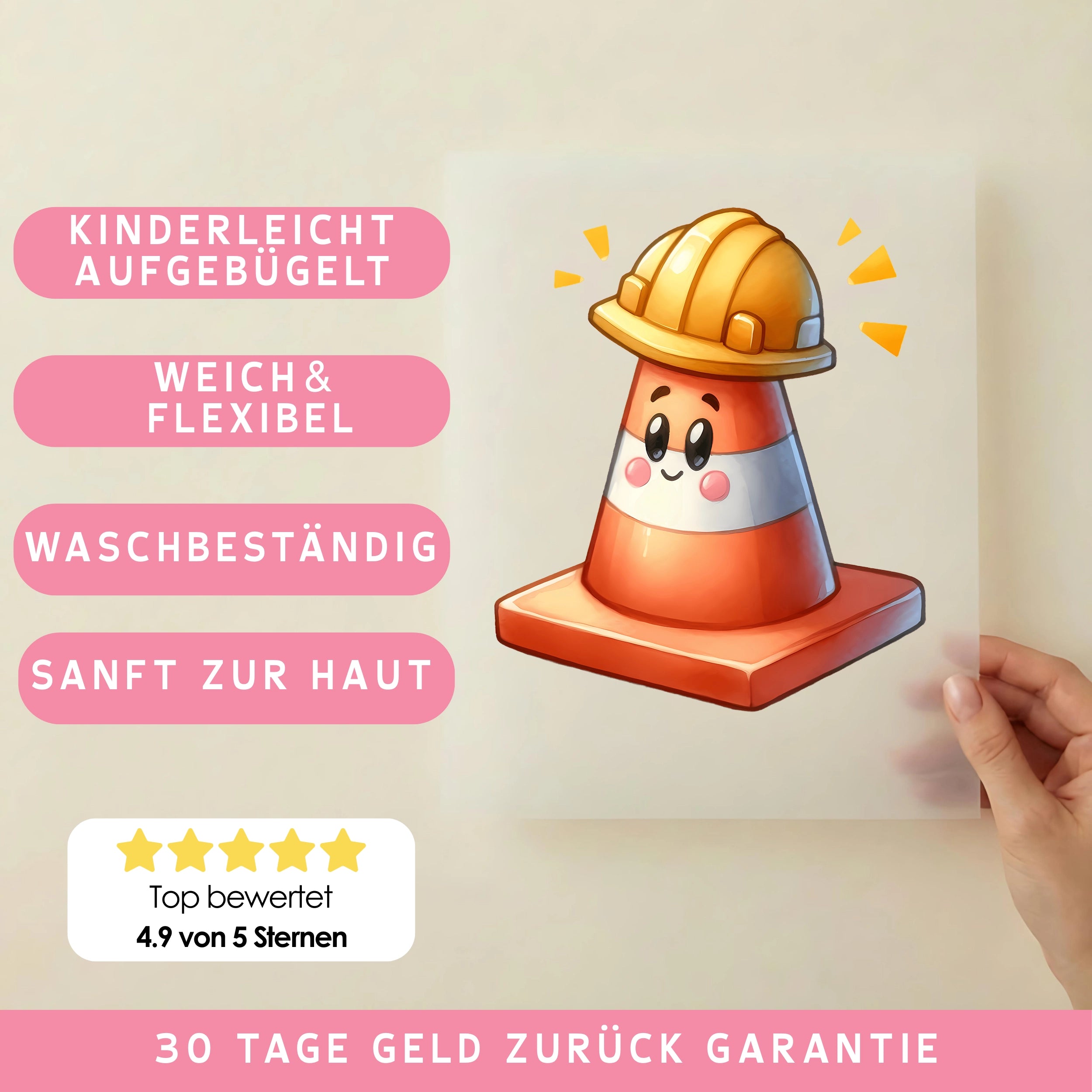 Bügelbild Fröhlicher Kegel